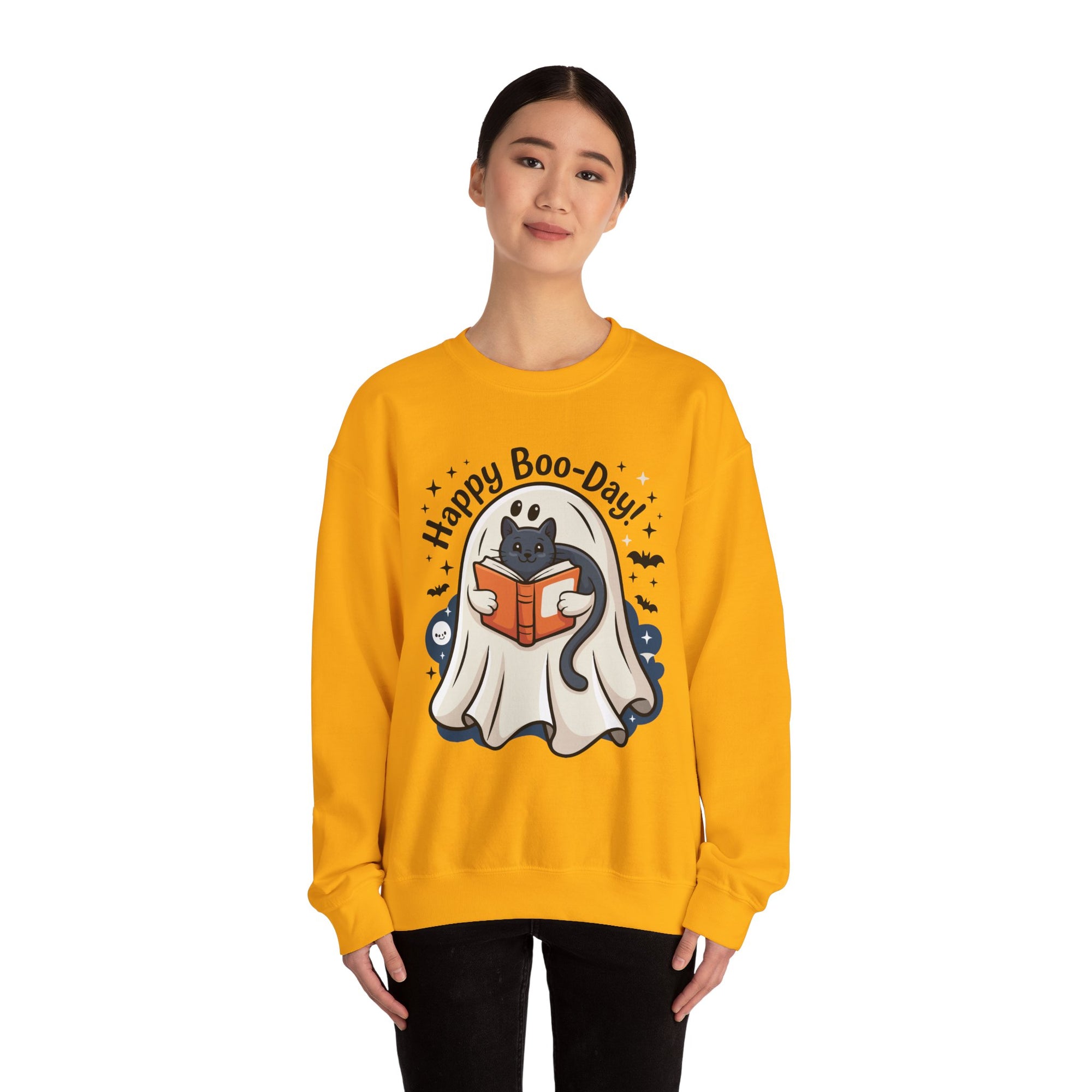 Happy Boo-Day! - Halloween Crewneck Sweatshirt