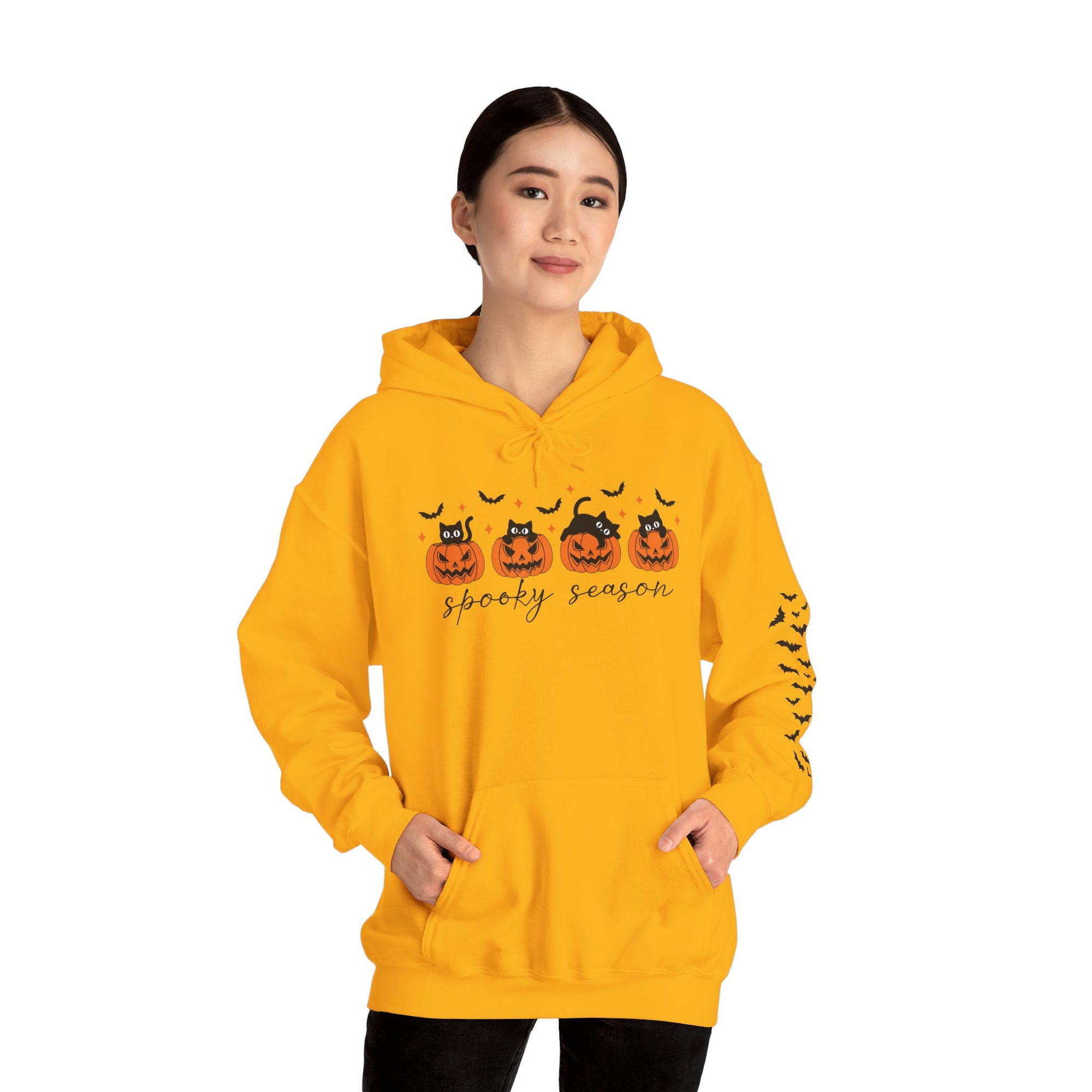 SpookyCat Season - Halloween Hooded Sweatshirt