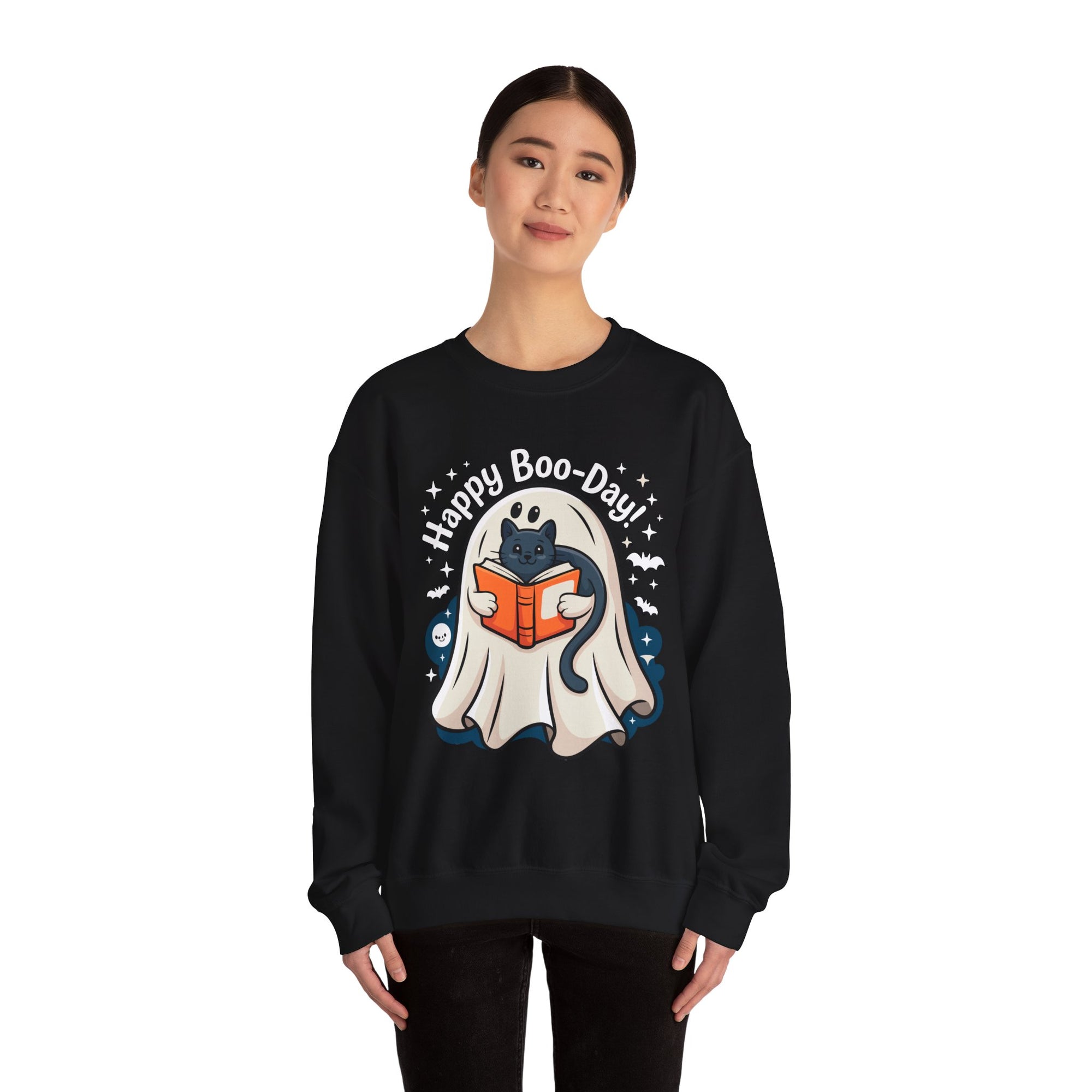 Happy Boo-Day! - Halloween Crewneck Sweatshirt