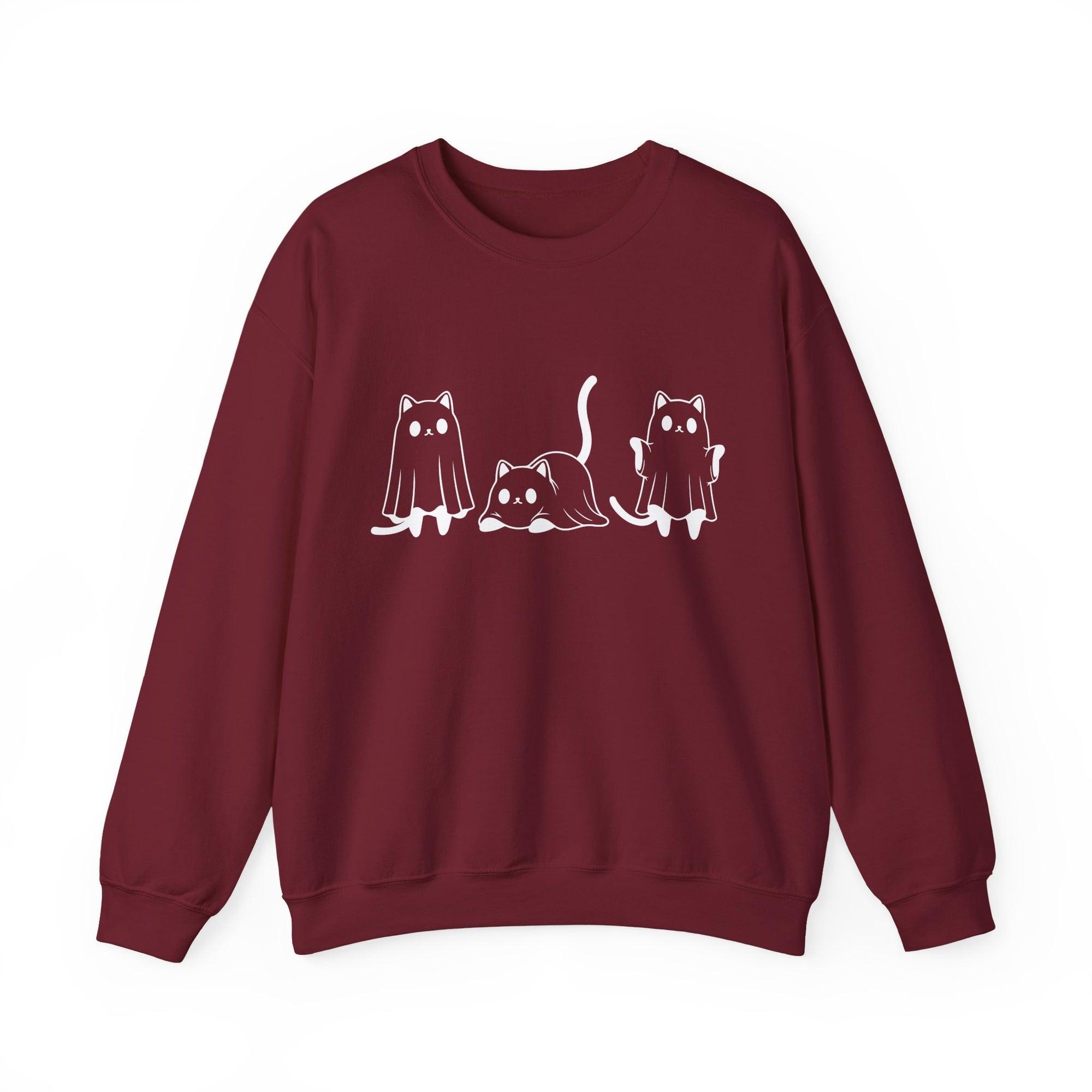 Cat Ghost - Halloween Crewneck Sweatshirt