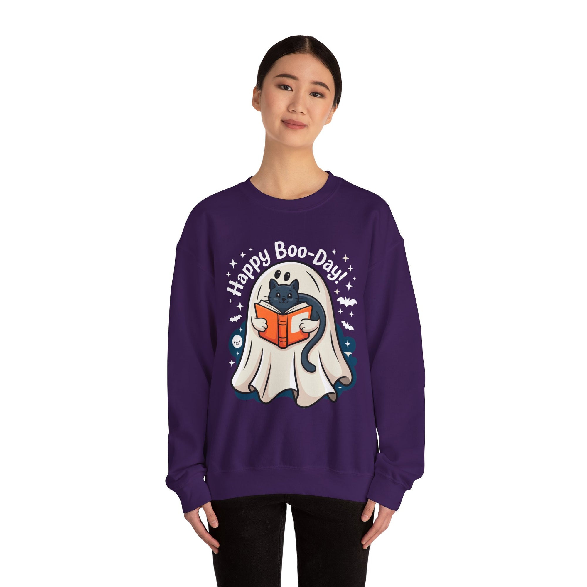 Happy Boo-Day! - Halloween Crewneck Sweatshirt