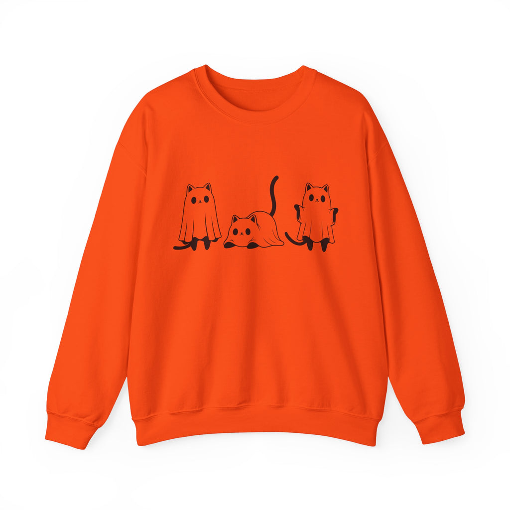 Cat Ghost - Halloween Crewneck Sweatshirt