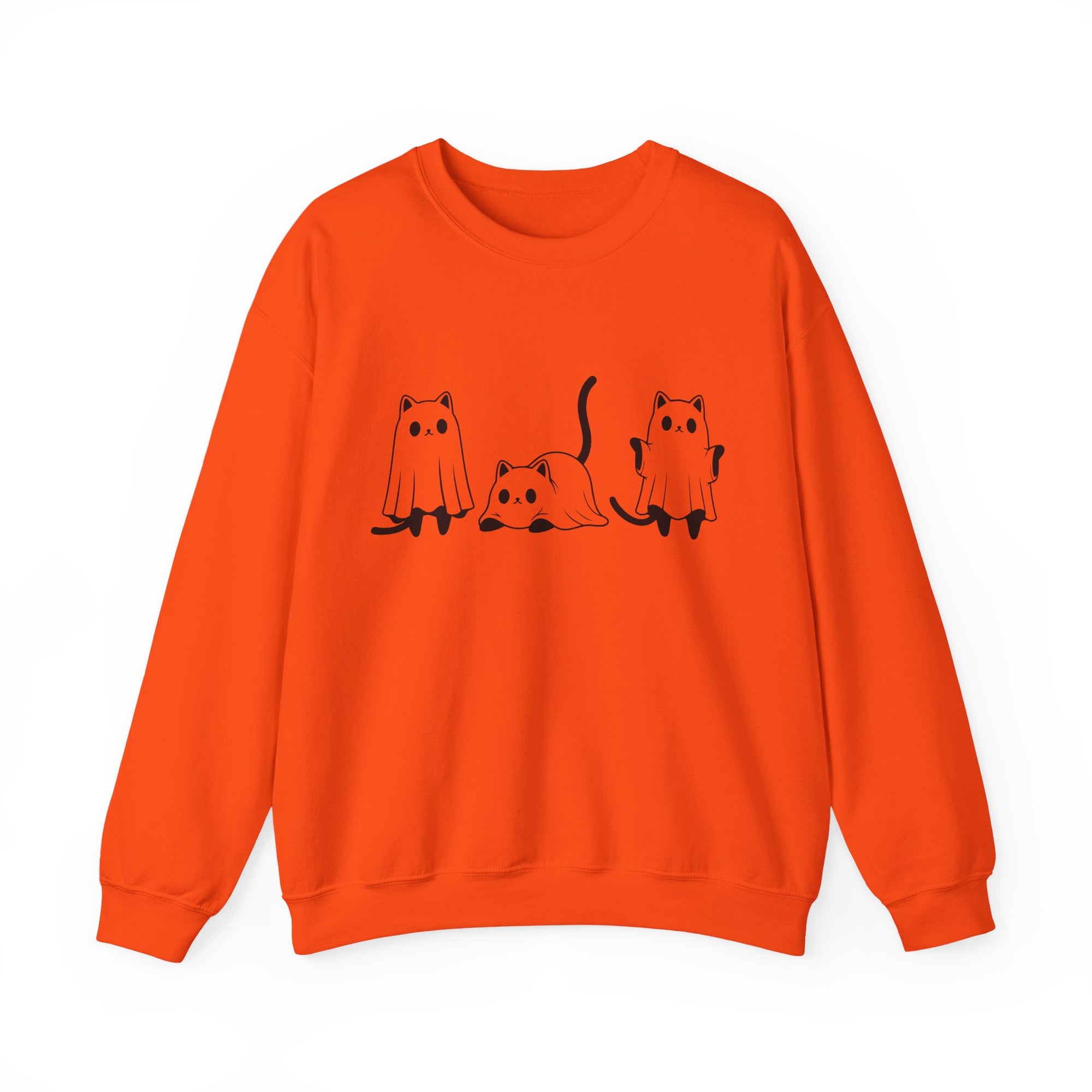 Cat Ghost - Halloween Crewneck Sweatshirt