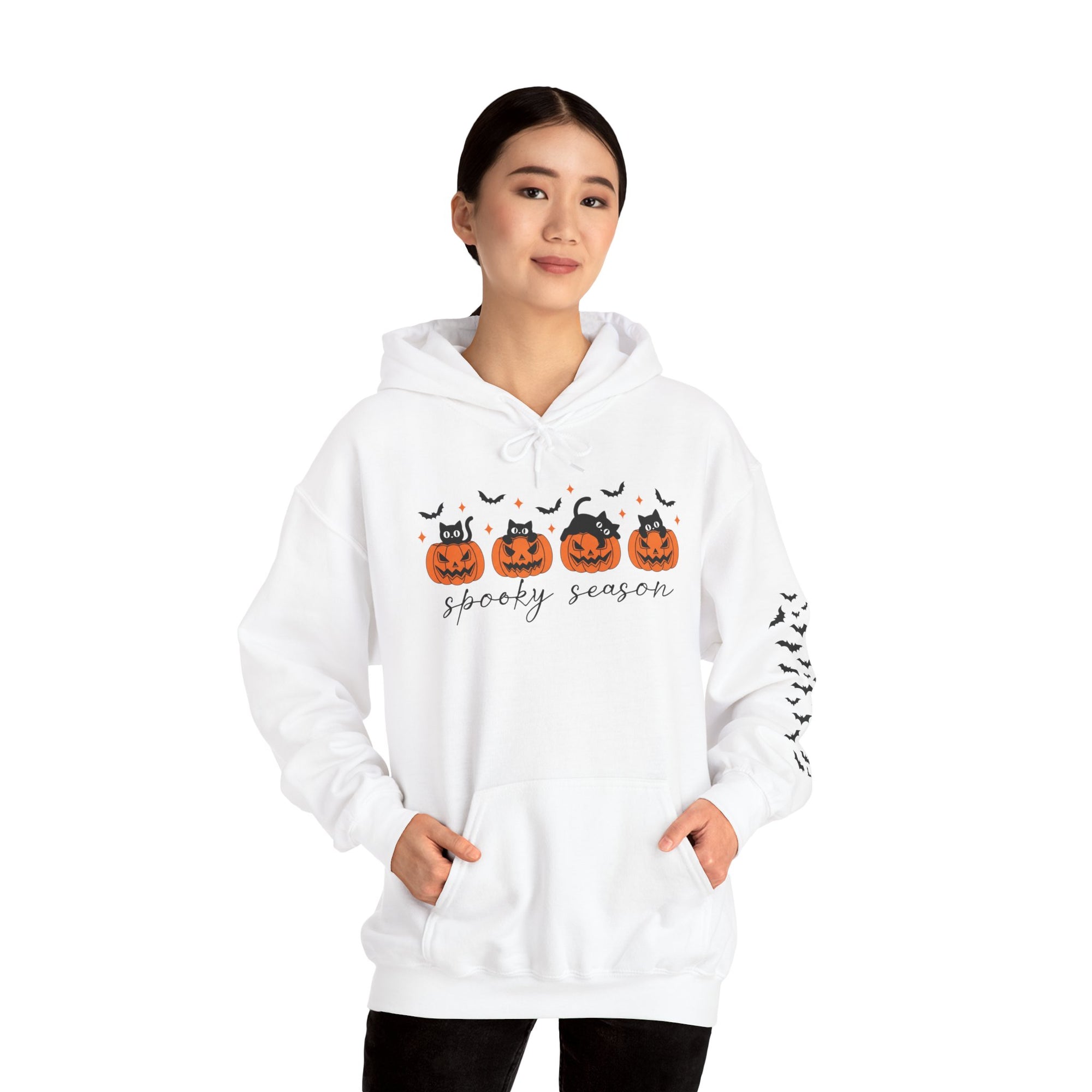 SpookyCat Season - Halloween Hooded Sweatshirt