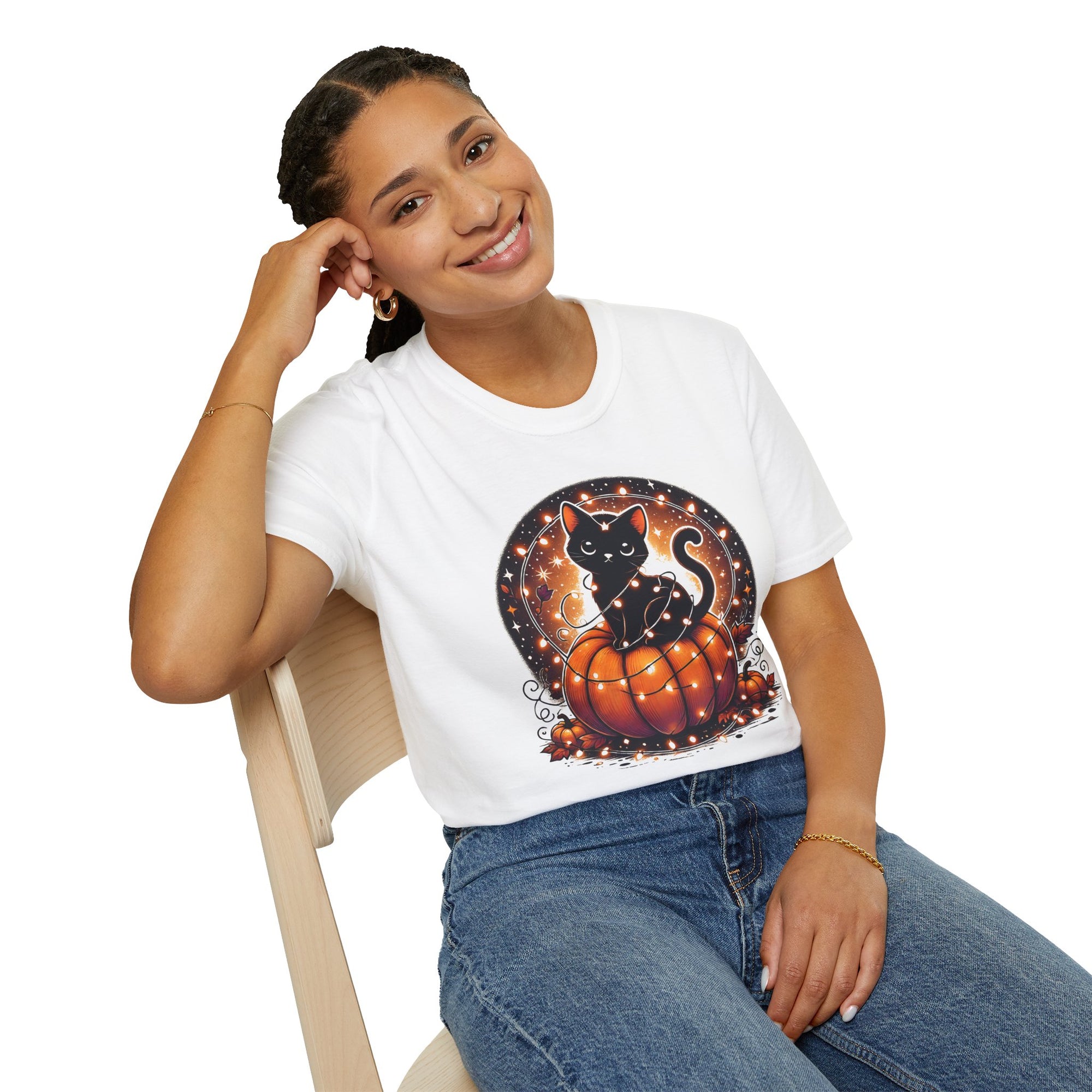 CuteCat Halloween Softstyle T-Shirt