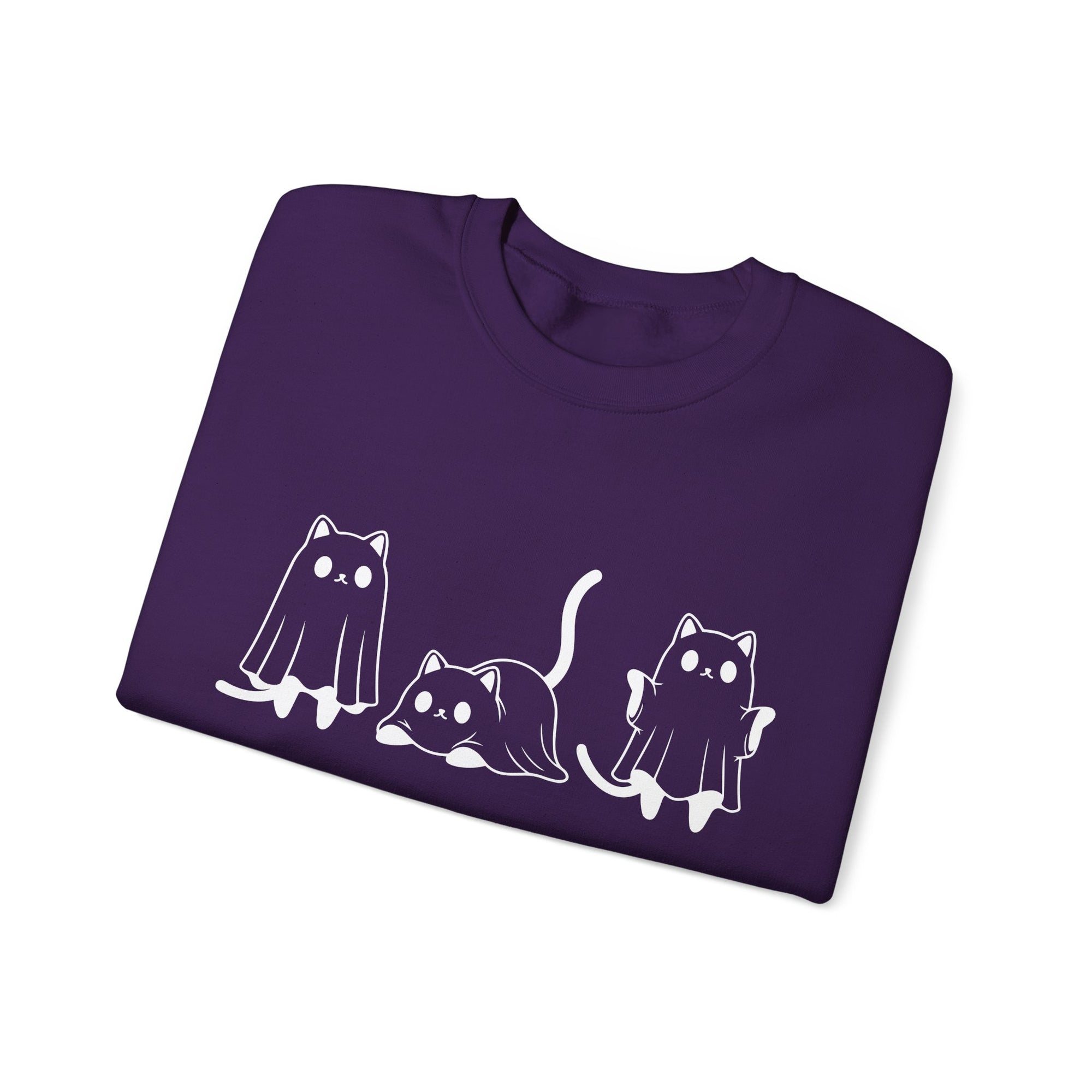 Cat Ghost - Halloween Crewneck Sweatshirt