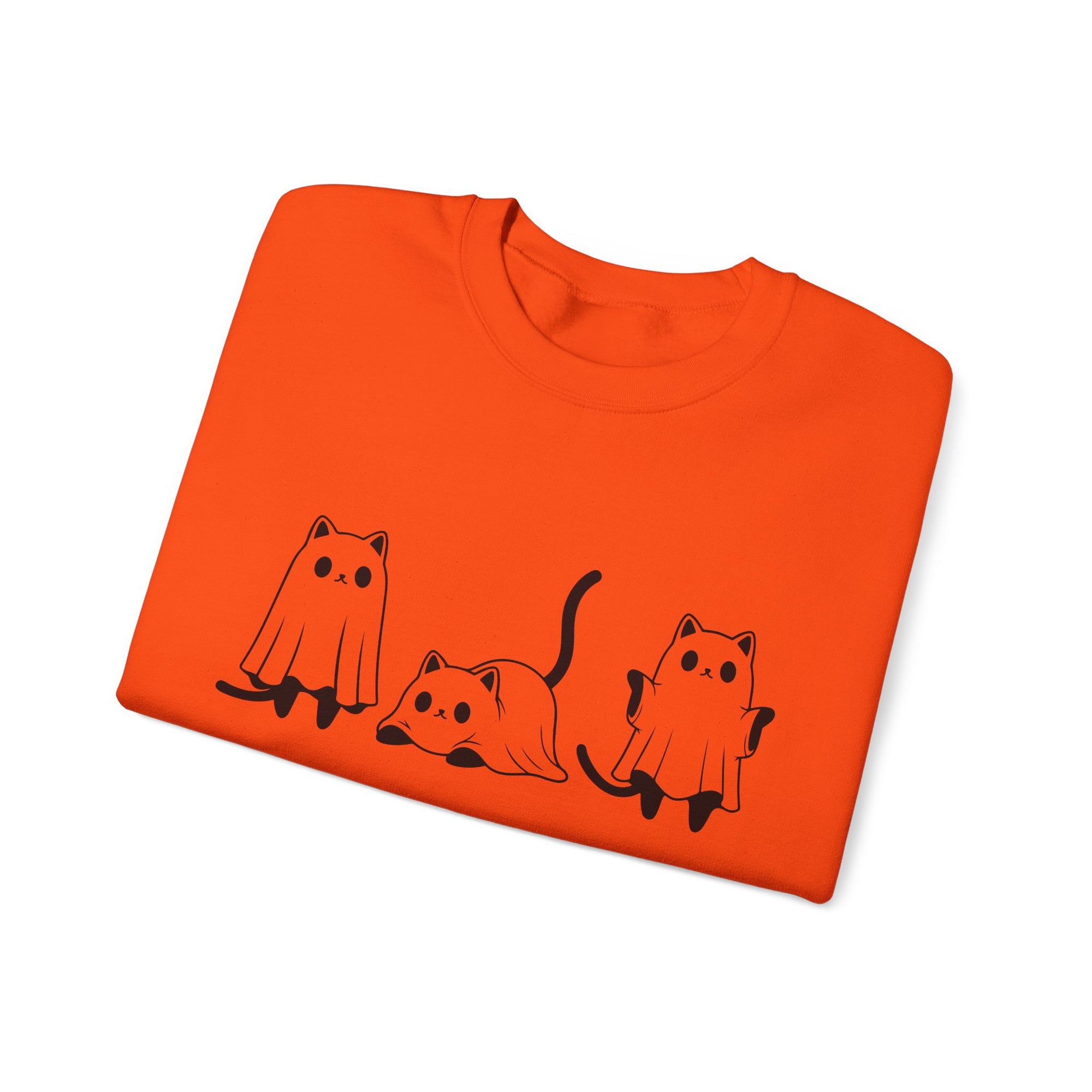 Cat Ghost - Halloween Crewneck Sweatshirt