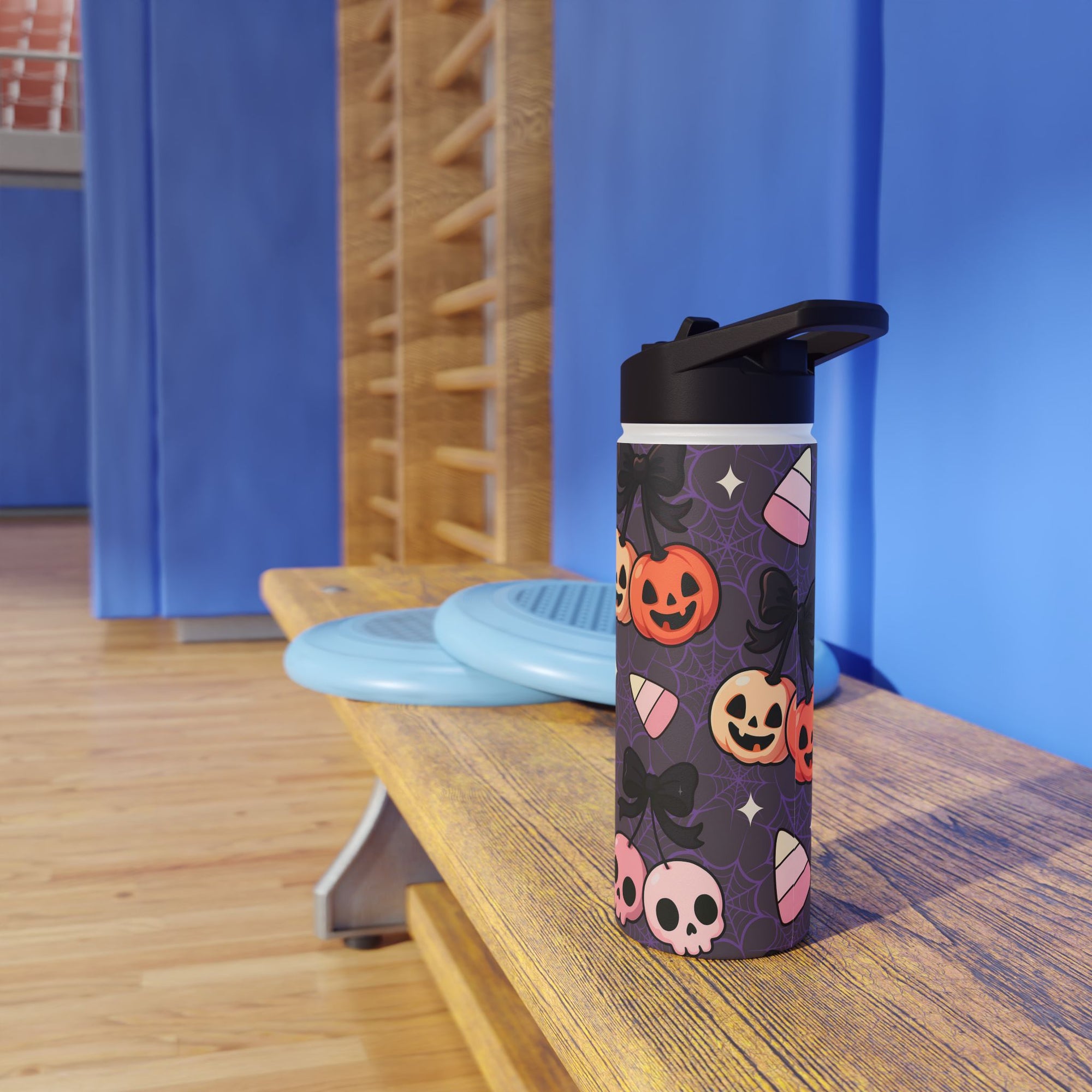 Sweet & Spooky Companions - Halloween Stainless Steel Water Bottle (18oz, 32oz)