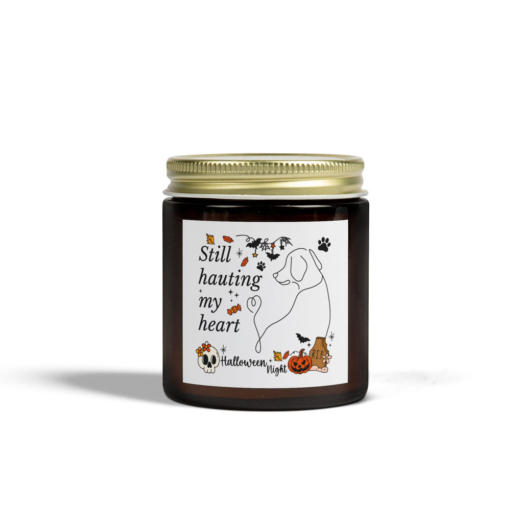 Spirit Pup Candle - Halloween Scented Candles, Coconut Apricot Wax (4oz, 9oz)