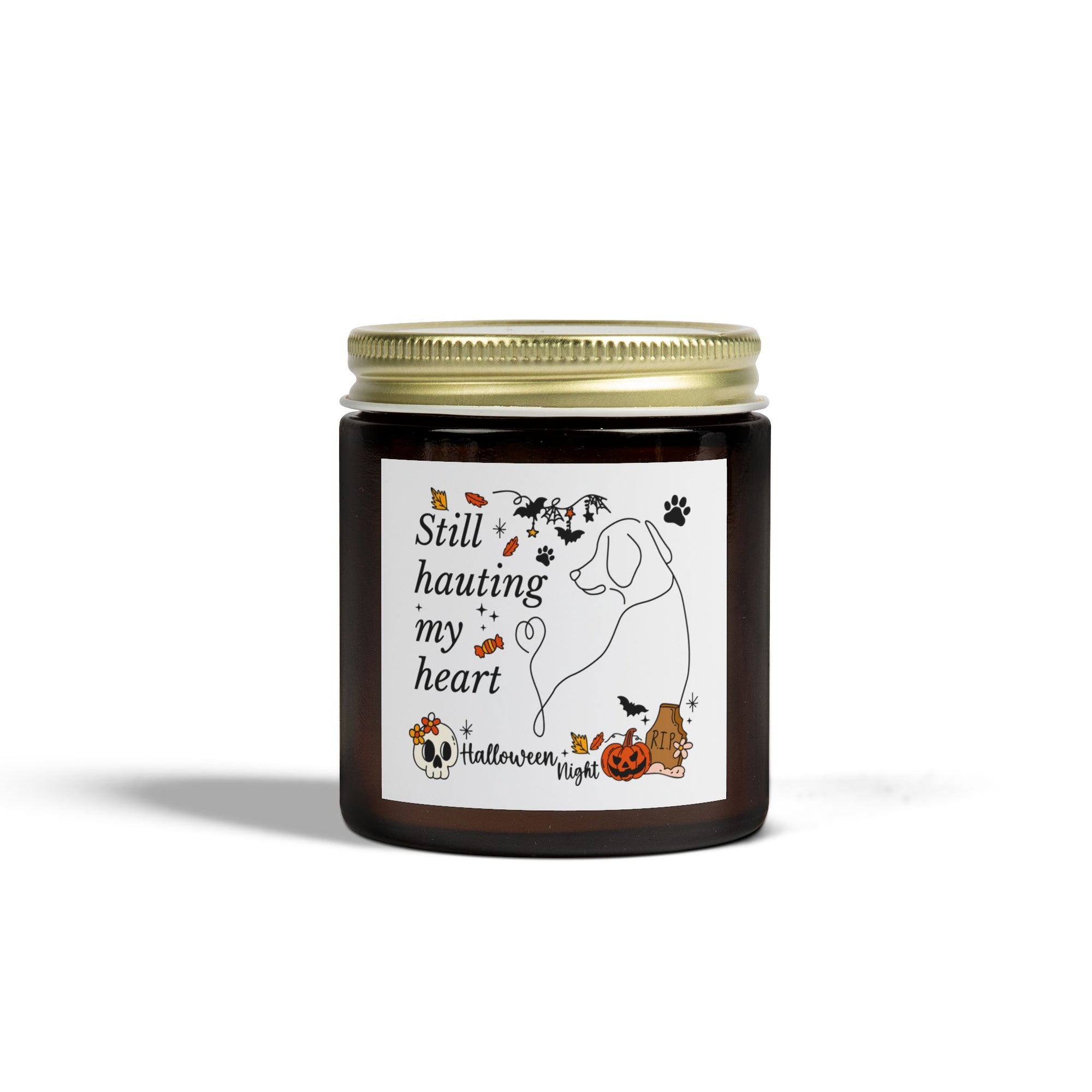 Spirit Pup Candle - Halloween Scented Candles, Coconut Apricot Wax (4oz, 9oz)