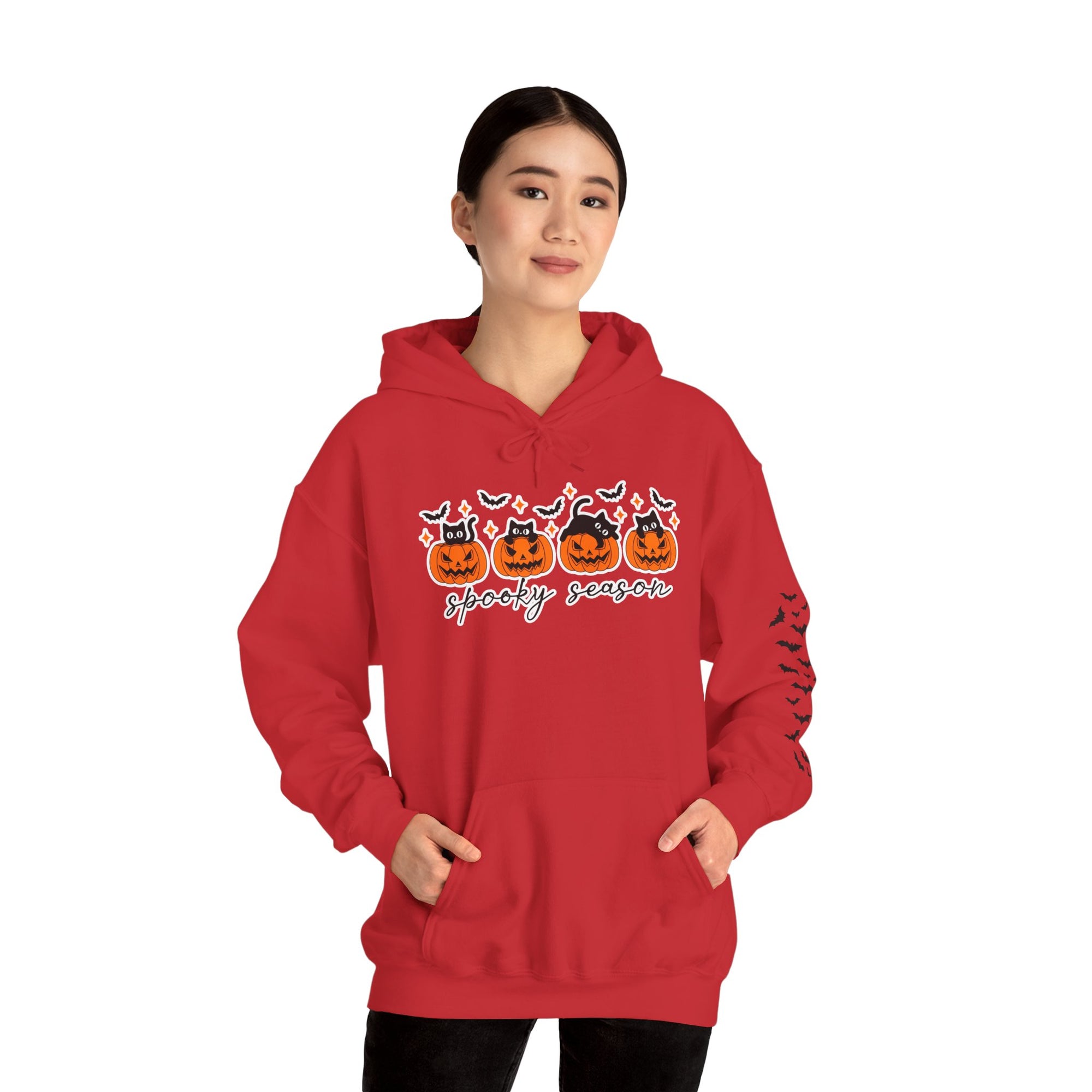 SpookyCat Season - Halloween Hooded Sweatshirt