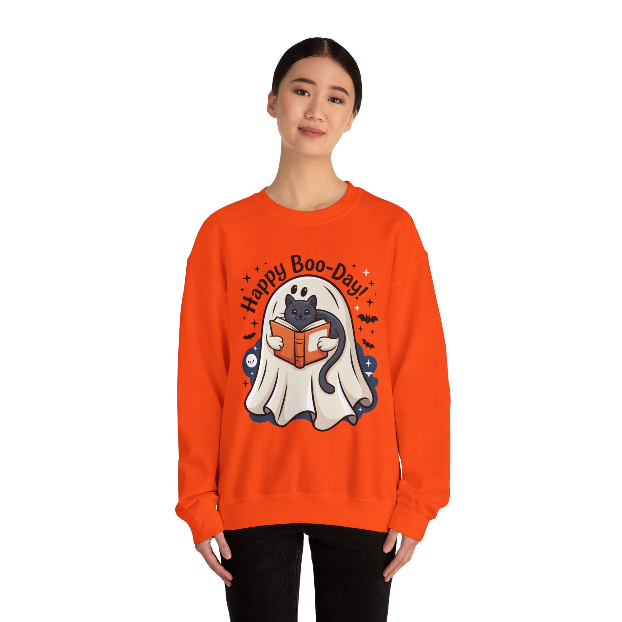 Happy Boo-Day! - Halloween Crewneck Sweatshirt