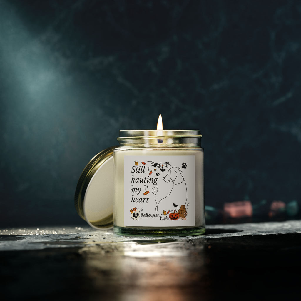 Spirit Pup Candle - Halloween Scented Candles, Coconut Apricot Wax (4oz, 9oz)
