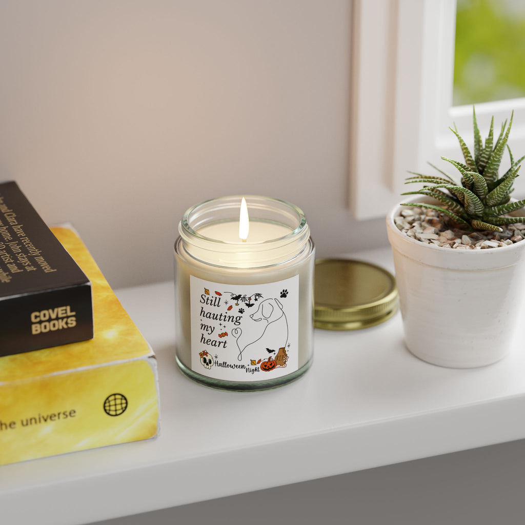 Spirit Pup Candle - Halloween Scented Candles, Coconut Apricot Wax (4oz, 9oz)