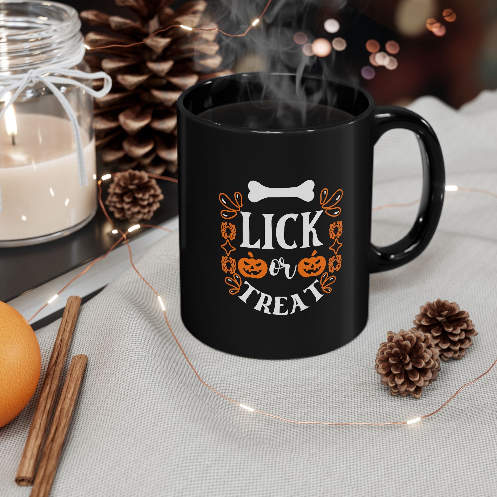 Golden Retriever Is My Boo - Halloween Black Mug (11oz)