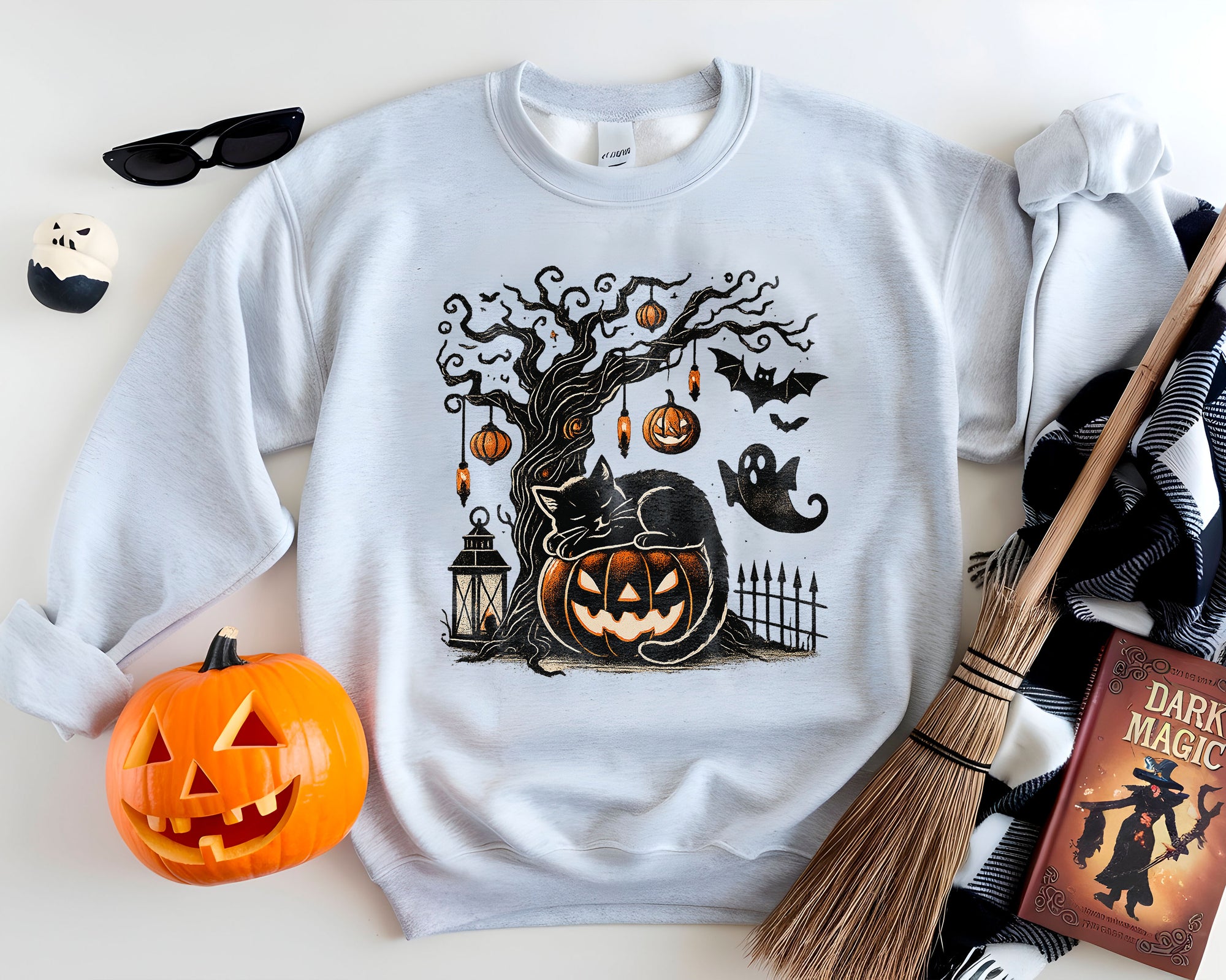 PumpkinCat - Halloween Crewneck Sweatshirt