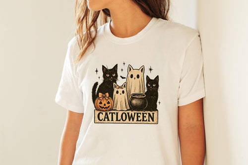 Catloween - Halloween Softstyle T-Shirt