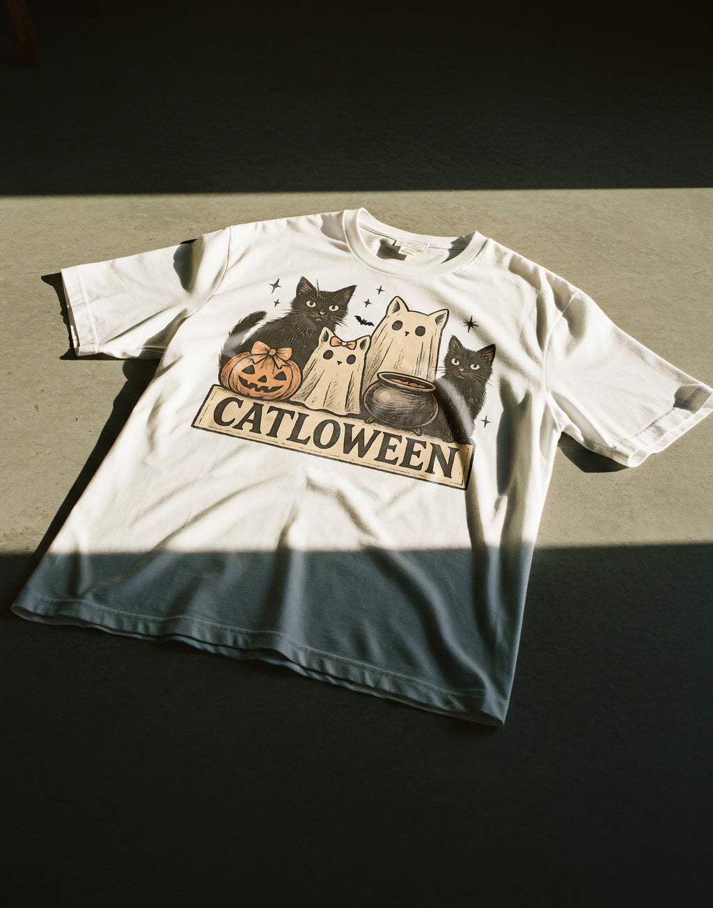 Catloween - Halloween Softstyle T-Shirt