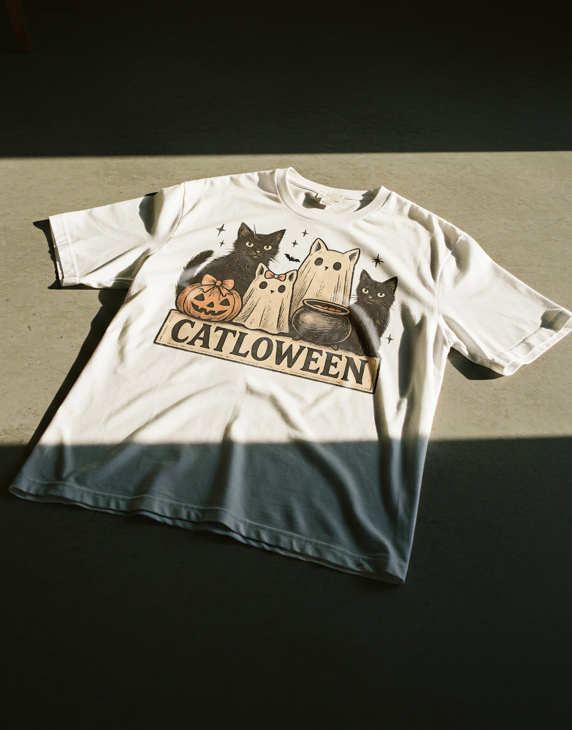 Catloween - Halloween Softstyle T-Shirt