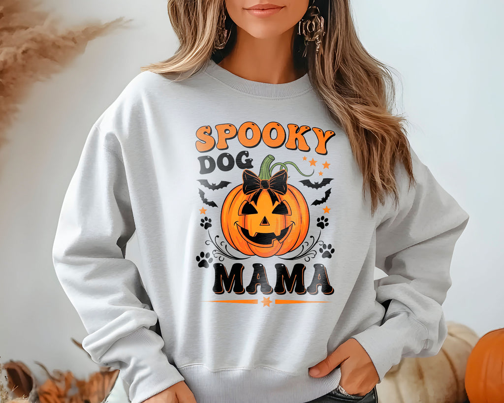Spooky Dog Mama - Halloween Crewneck Sweatshirt