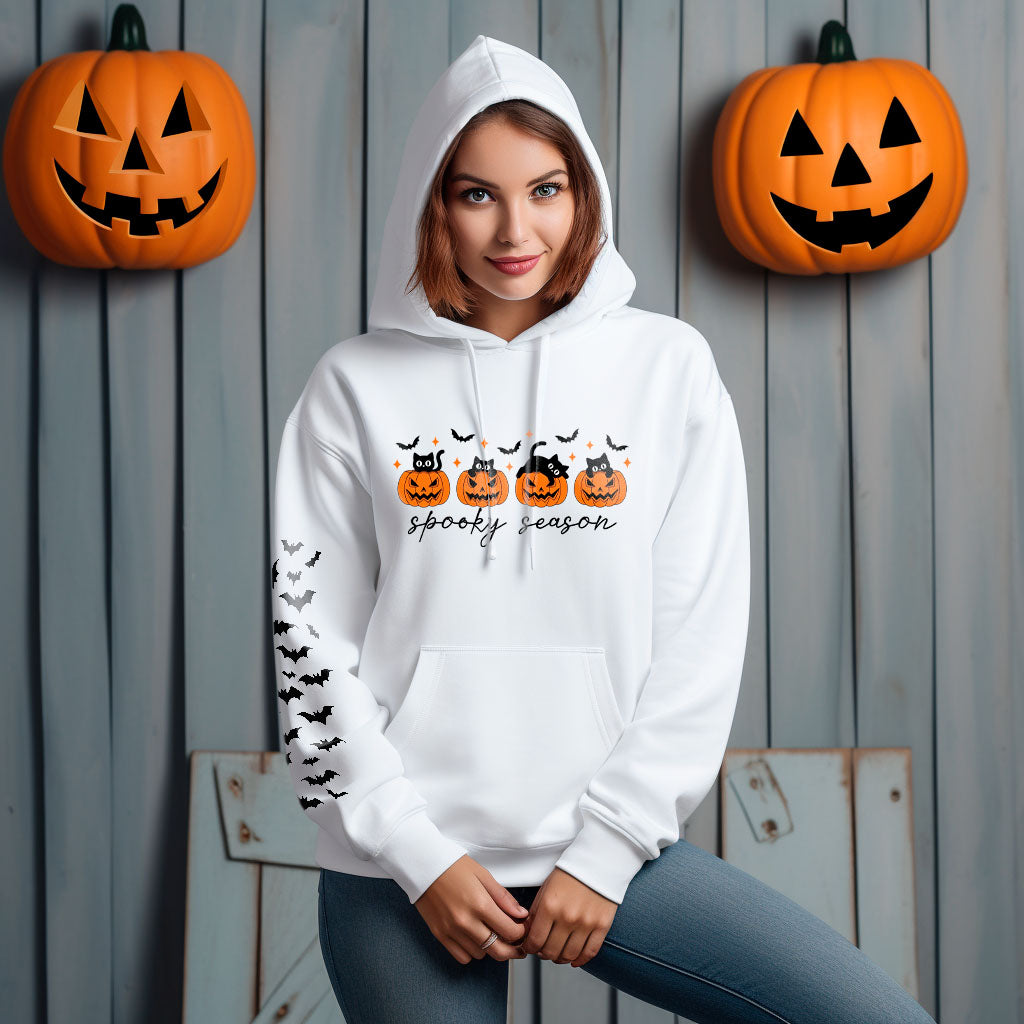SpookyCat Season - Halloween Hooded Sweatshirt