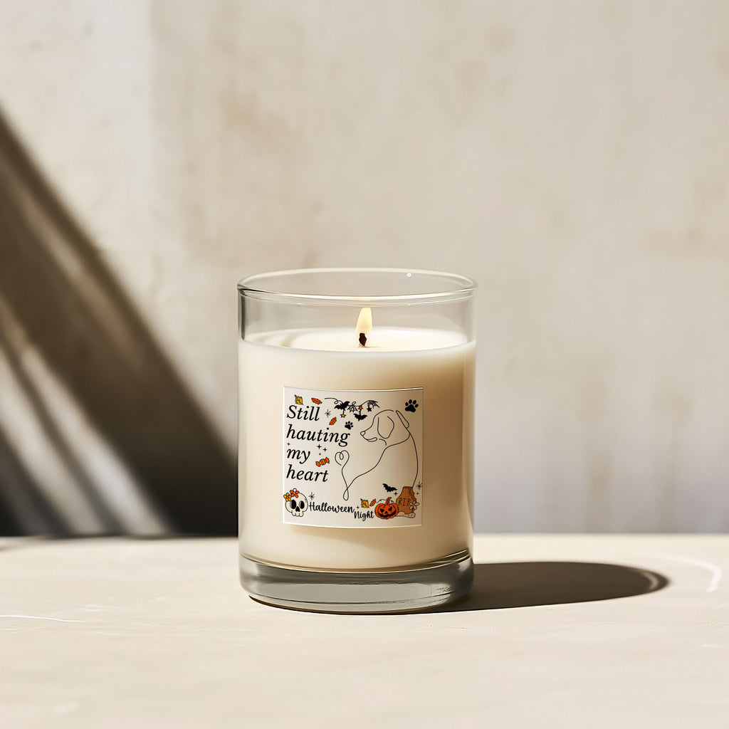 Spirit Pup Candle - Halloween Scented Candles, Coconut Apricot Wax (4oz, 9oz)