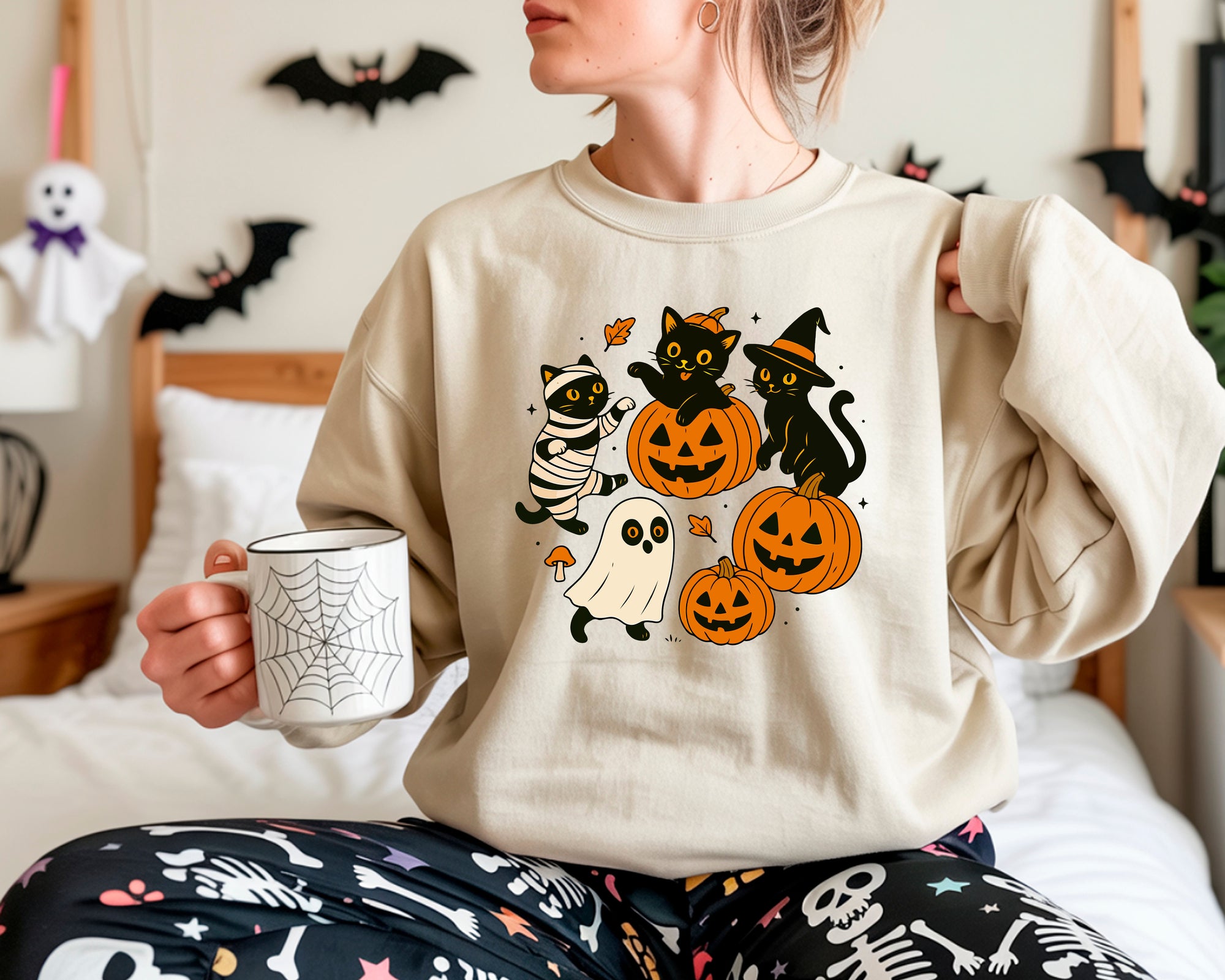 PumpkinCats - Halloween Crewneck Sweatshirt