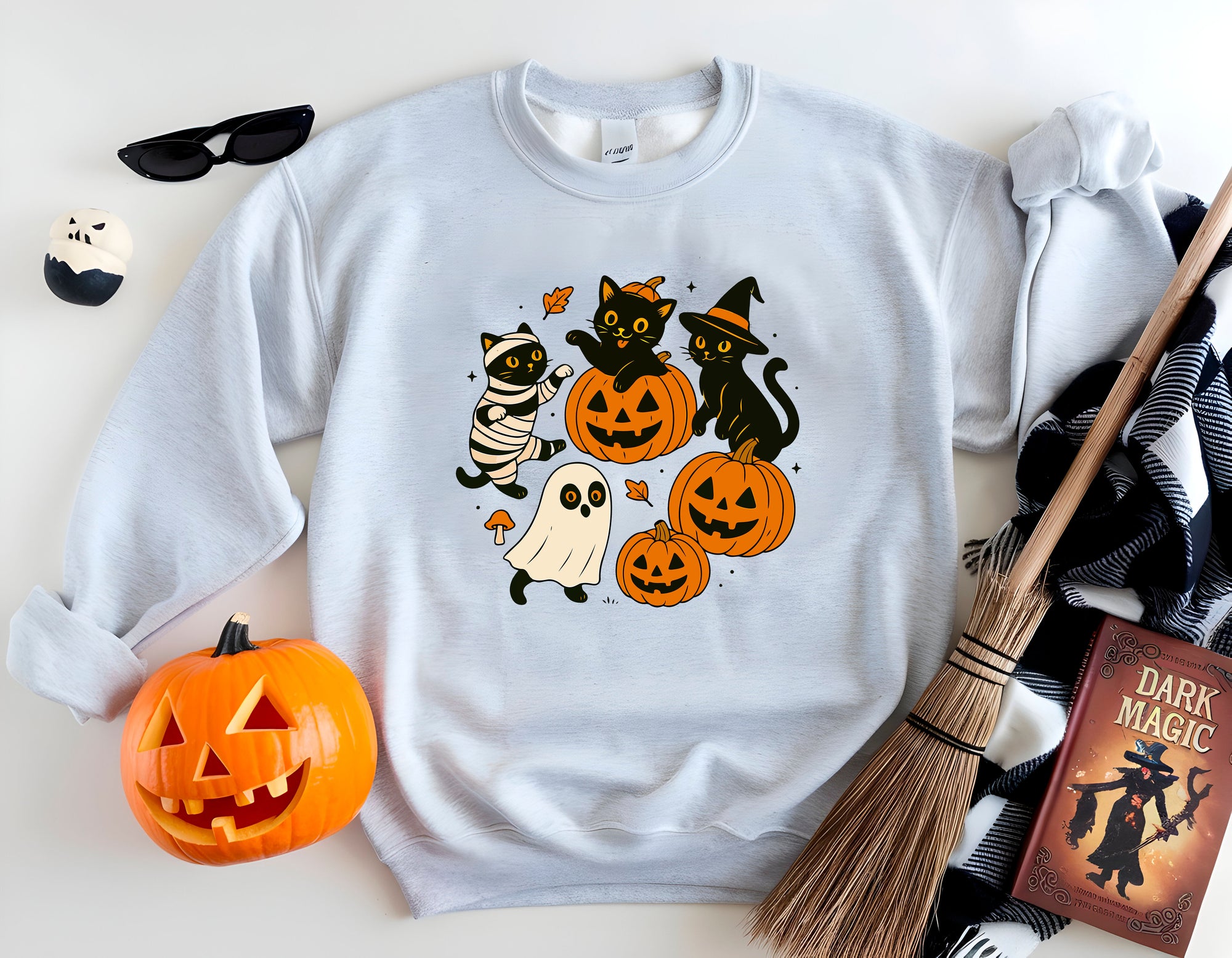 PumpkinCats - Halloween Crewneck Sweatshirt