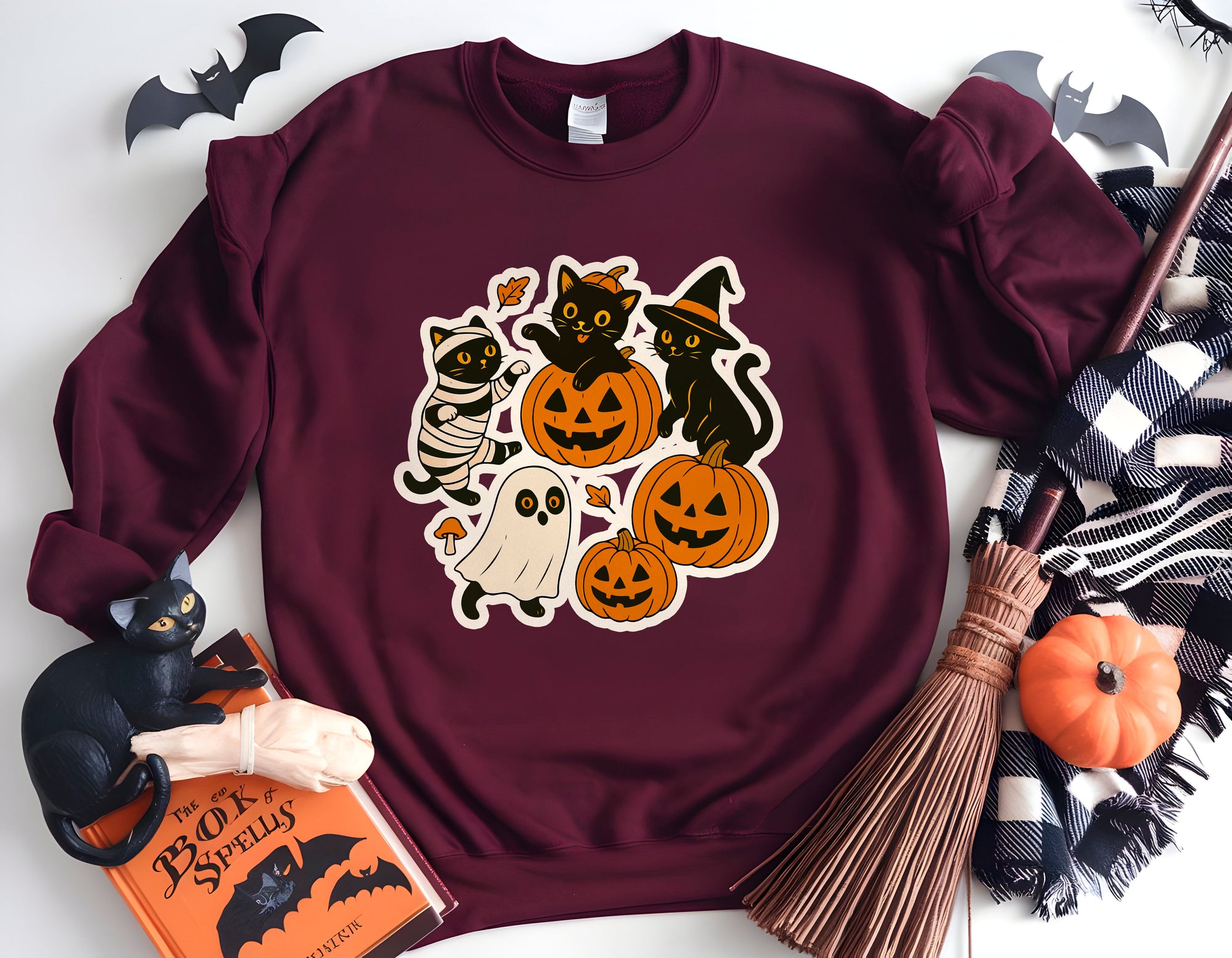 PumpkinCats - Halloween Crewneck Sweatshirt