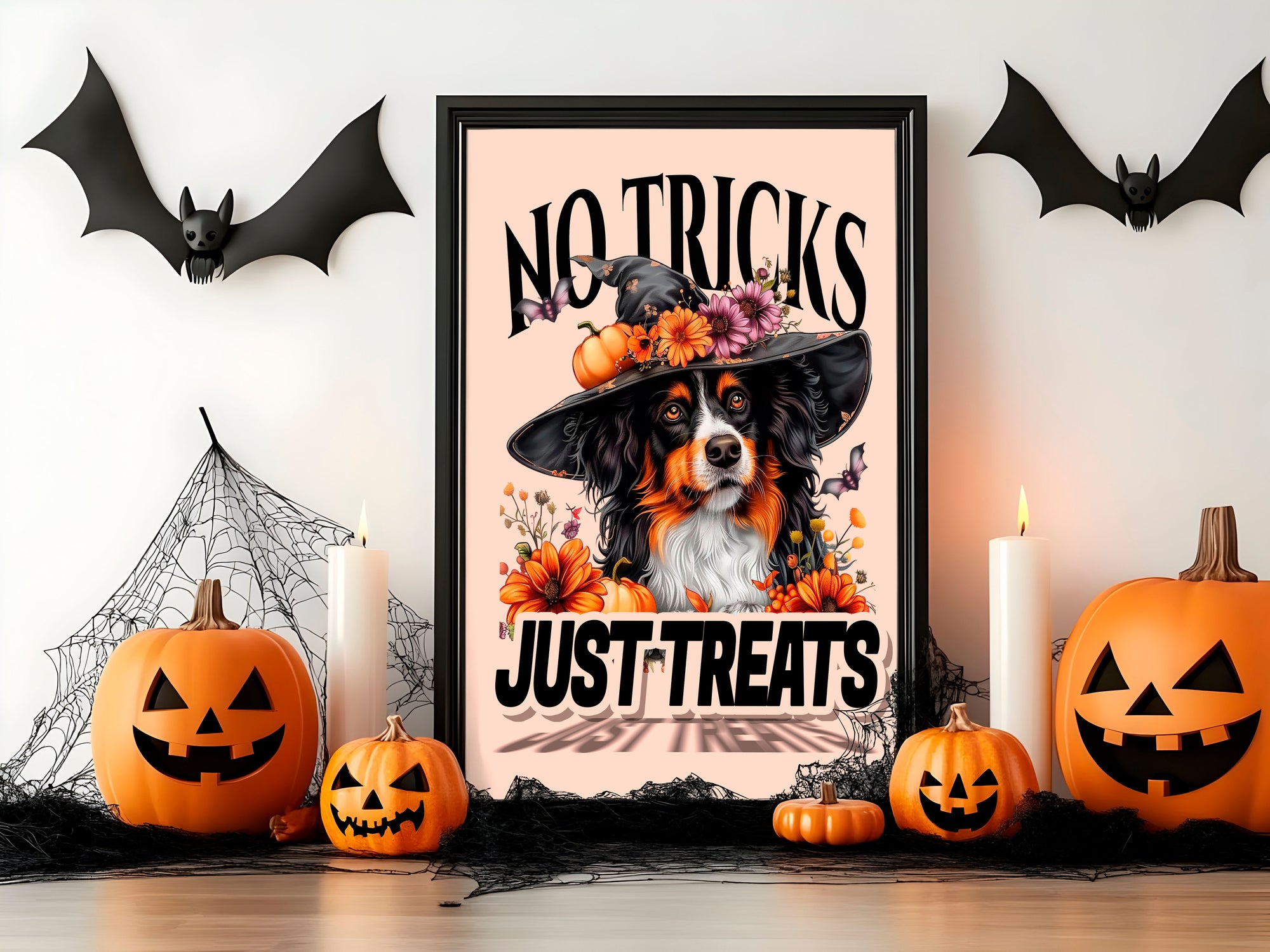 No Tricks Just Treats - Halloween Framed Posters