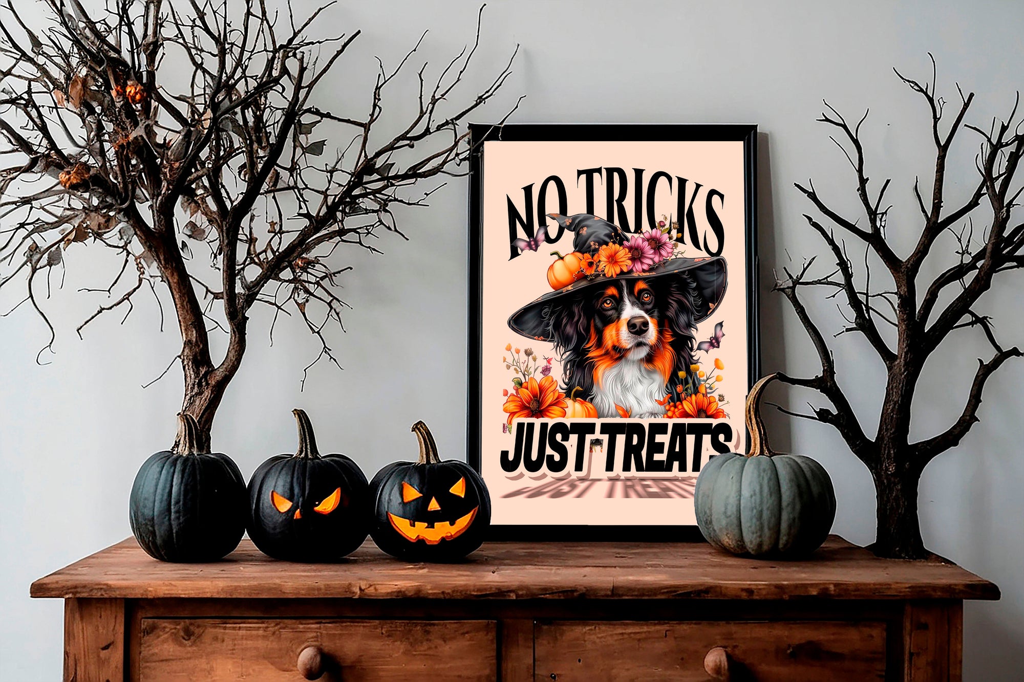No Tricks Just Treats - Halloween Framed Posters