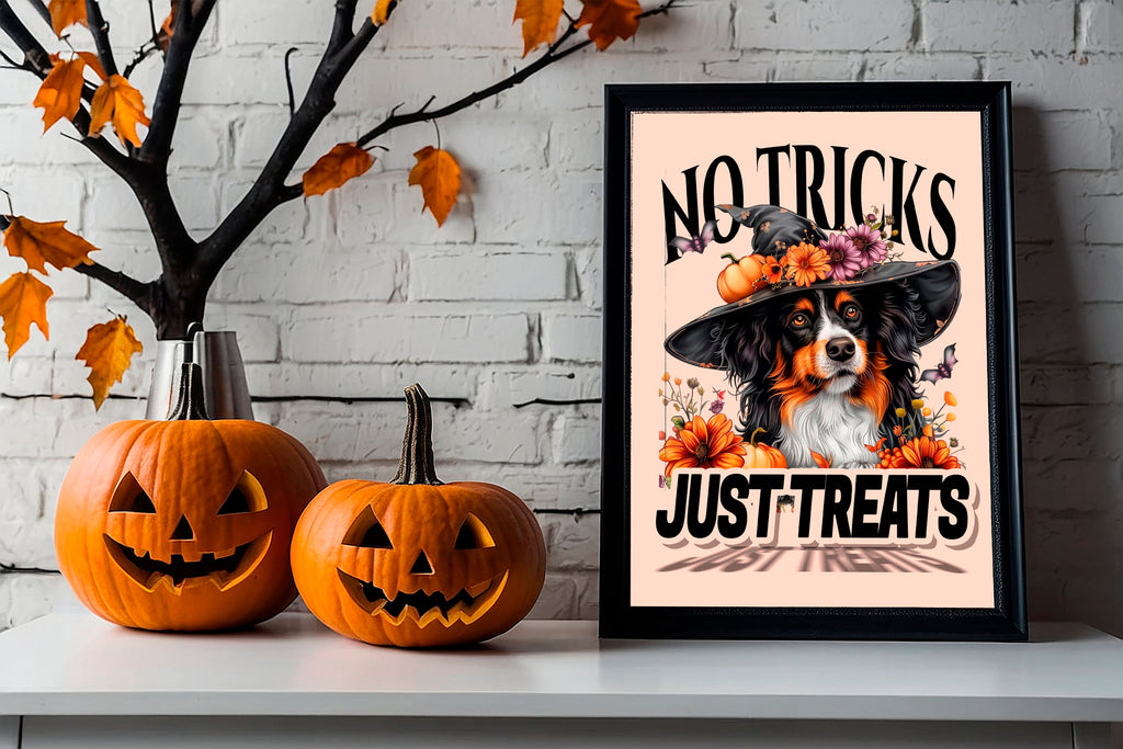 No Tricks Just Treats - Halloween Framed Posters
