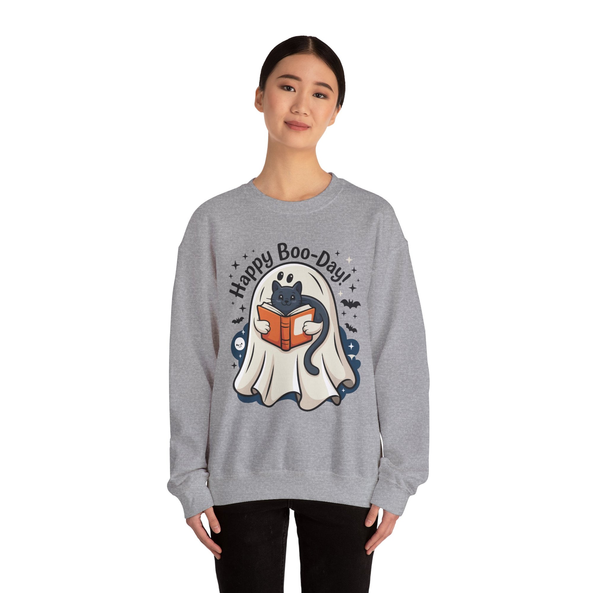 Happy Boo-Day! - Halloween Crewneck Sweatshirt
