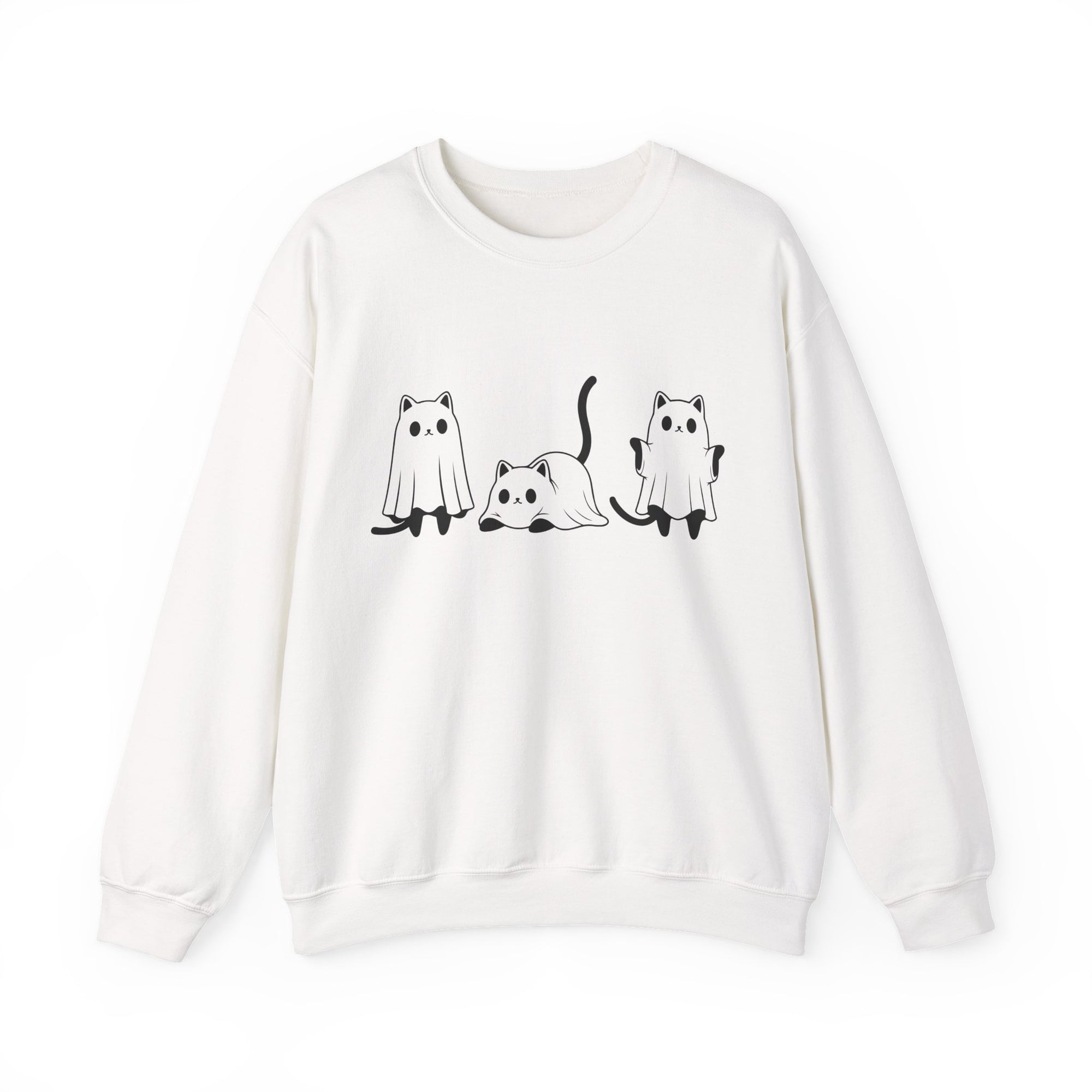 Cat Ghost - Halloween Crewneck Sweatshirt