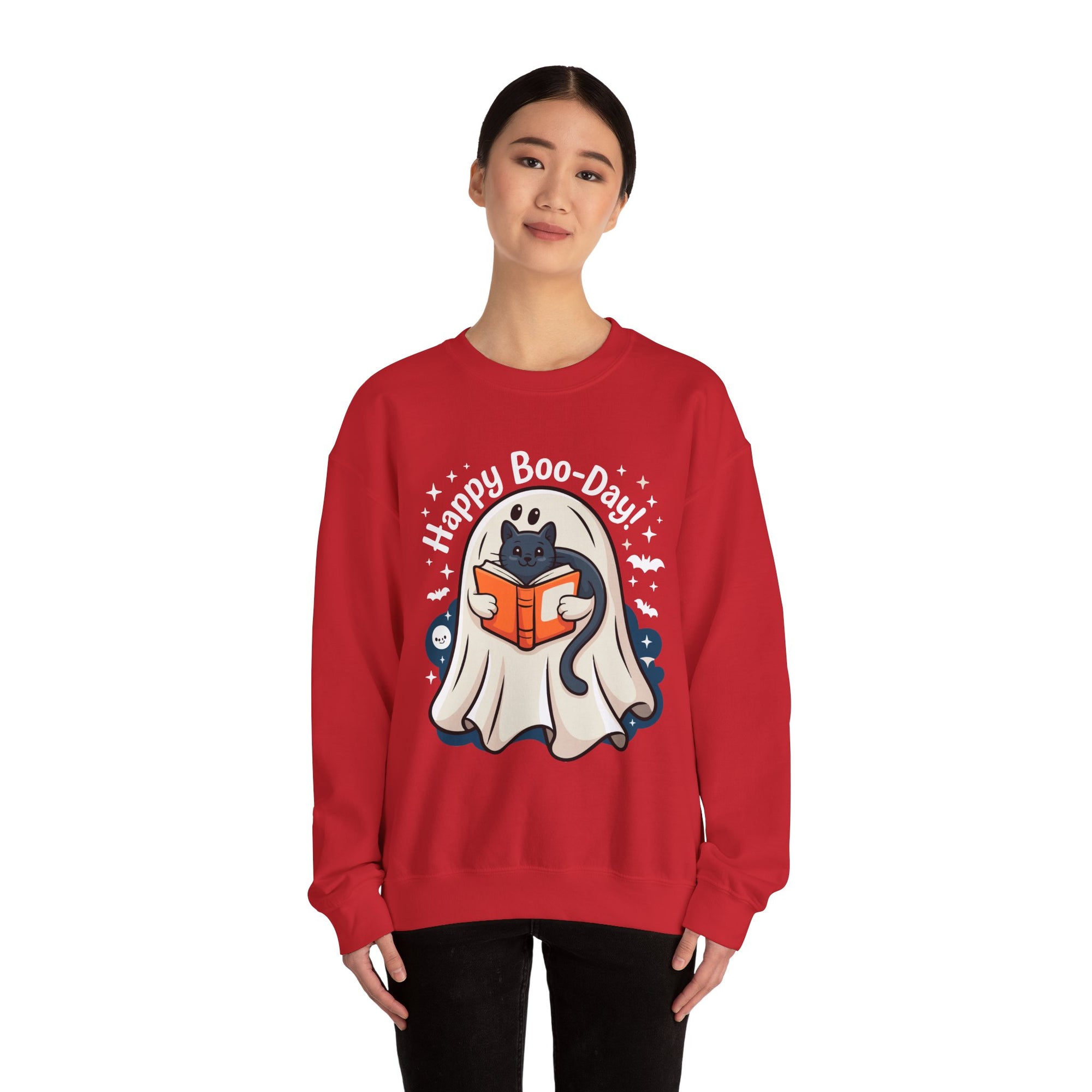 Happy Boo-Day! - Halloween Crewneck Sweatshirt