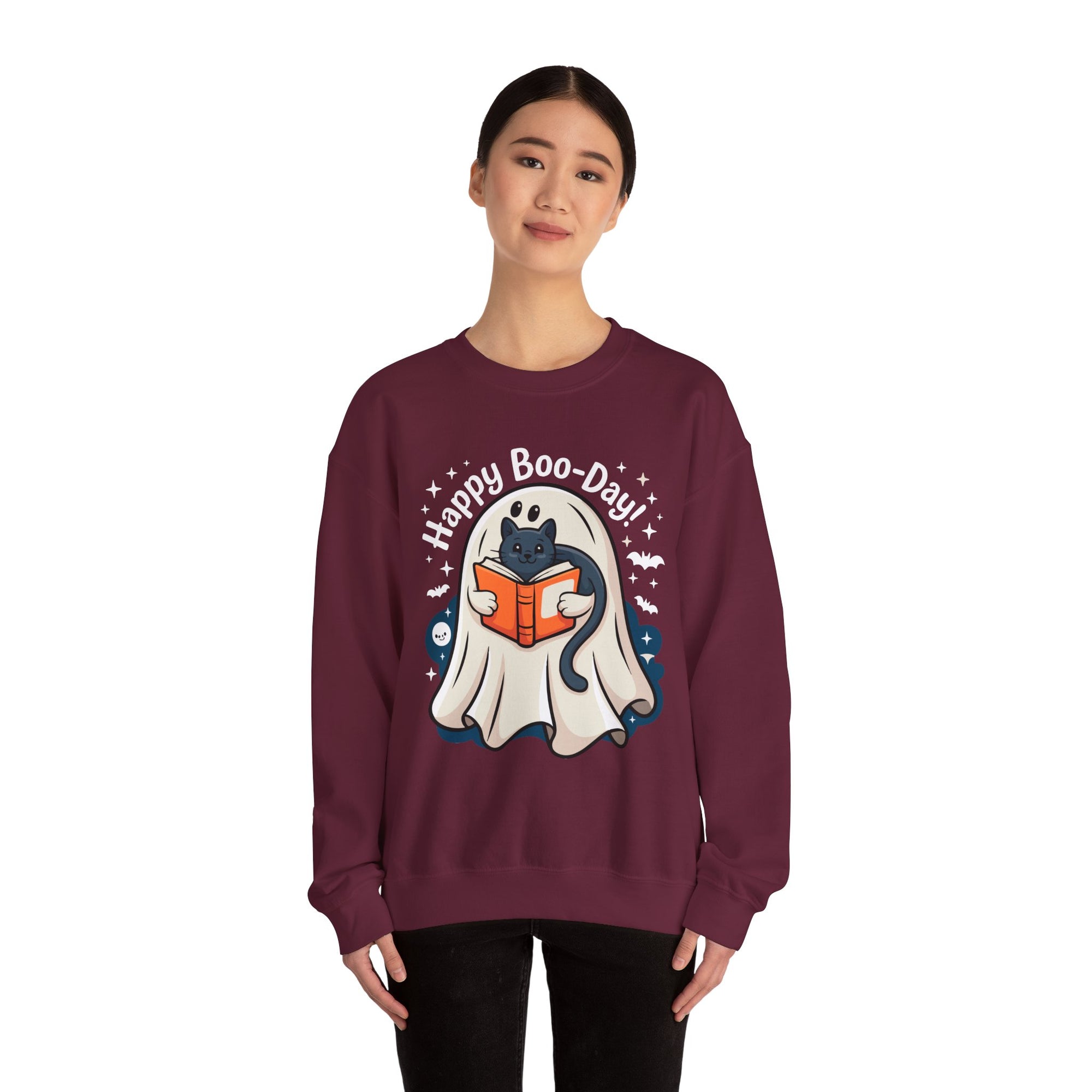 Happy Boo-Day! - Halloween Crewneck Sweatshirt