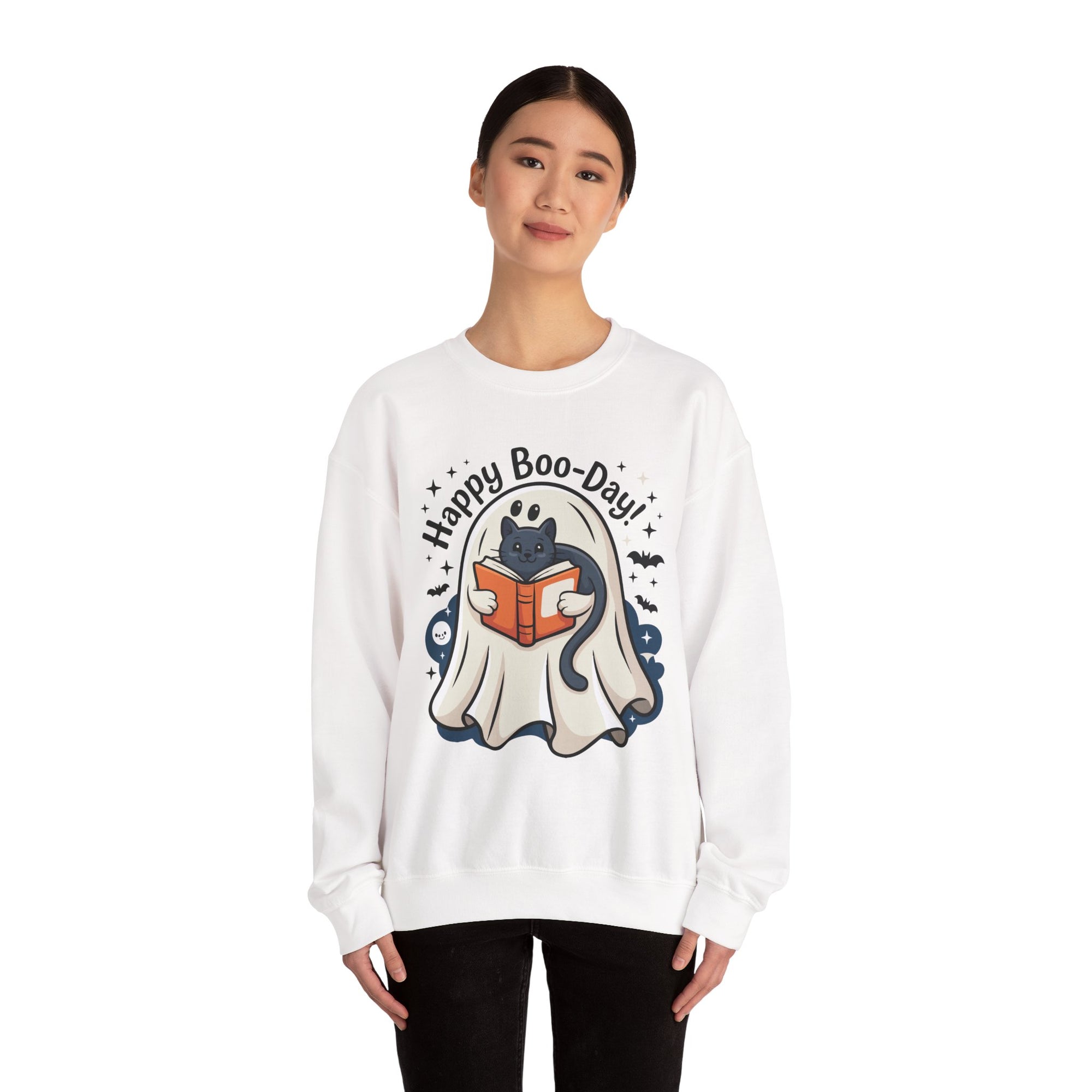 Happy Boo-Day! - Halloween Crewneck Sweatshirt