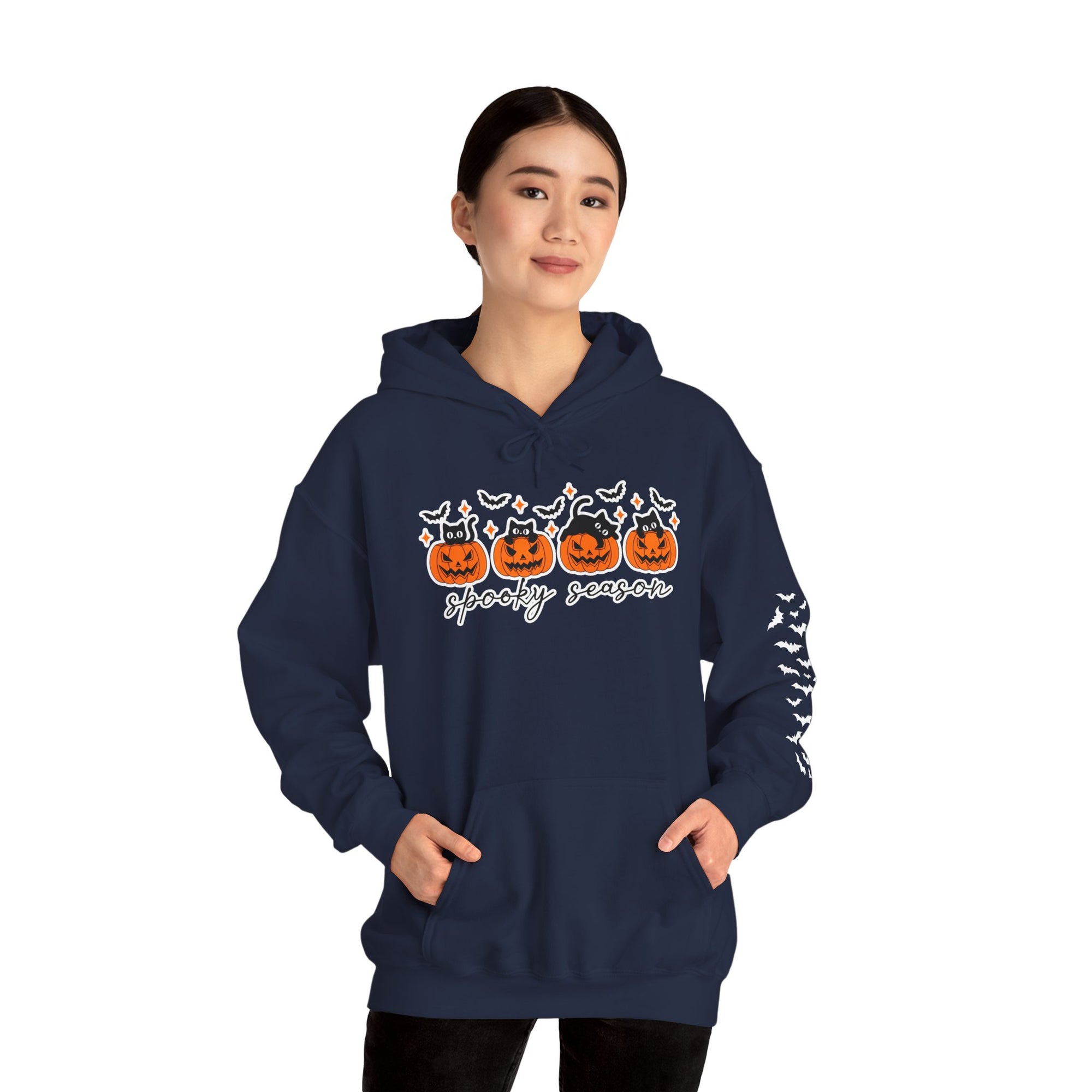 SpookyCat Season - Halloween Hooded Sweatshirt