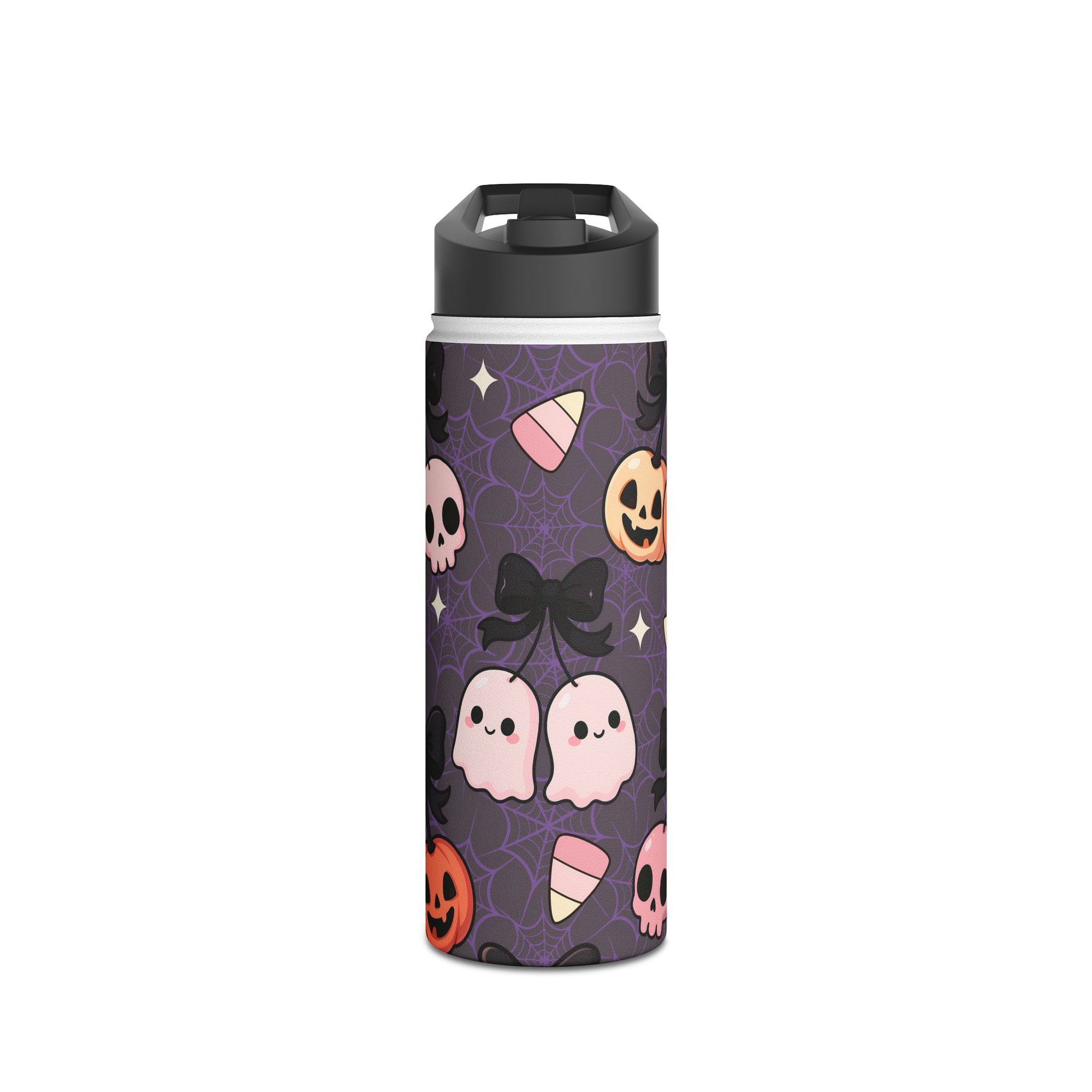 Sweet & Spooky Companions - Halloween Stainless Steel Water Bottle (18oz, 32oz)