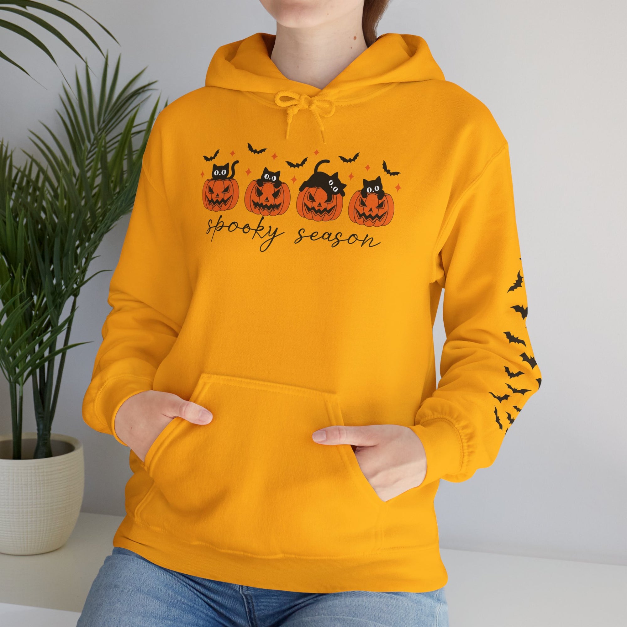 SpookyCat Season - Halloween Hooded Sweatshirt