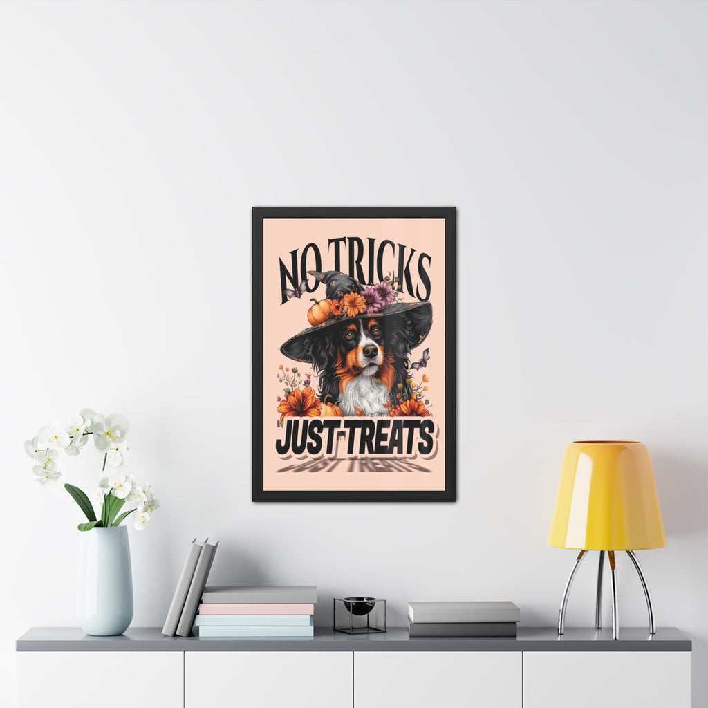 No Tricks Just Treats - Halloween Framed Posters