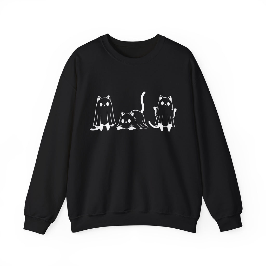 Cat Ghost - Halloween Crewneck Sweatshirt