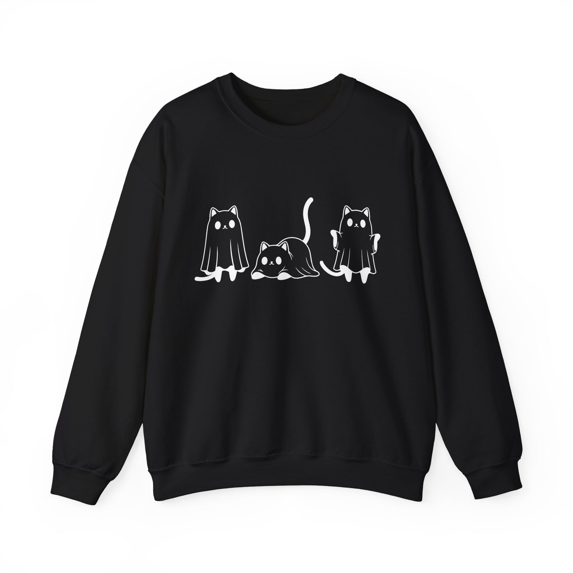 Cat Ghost - Halloween Crewneck Sweatshirt