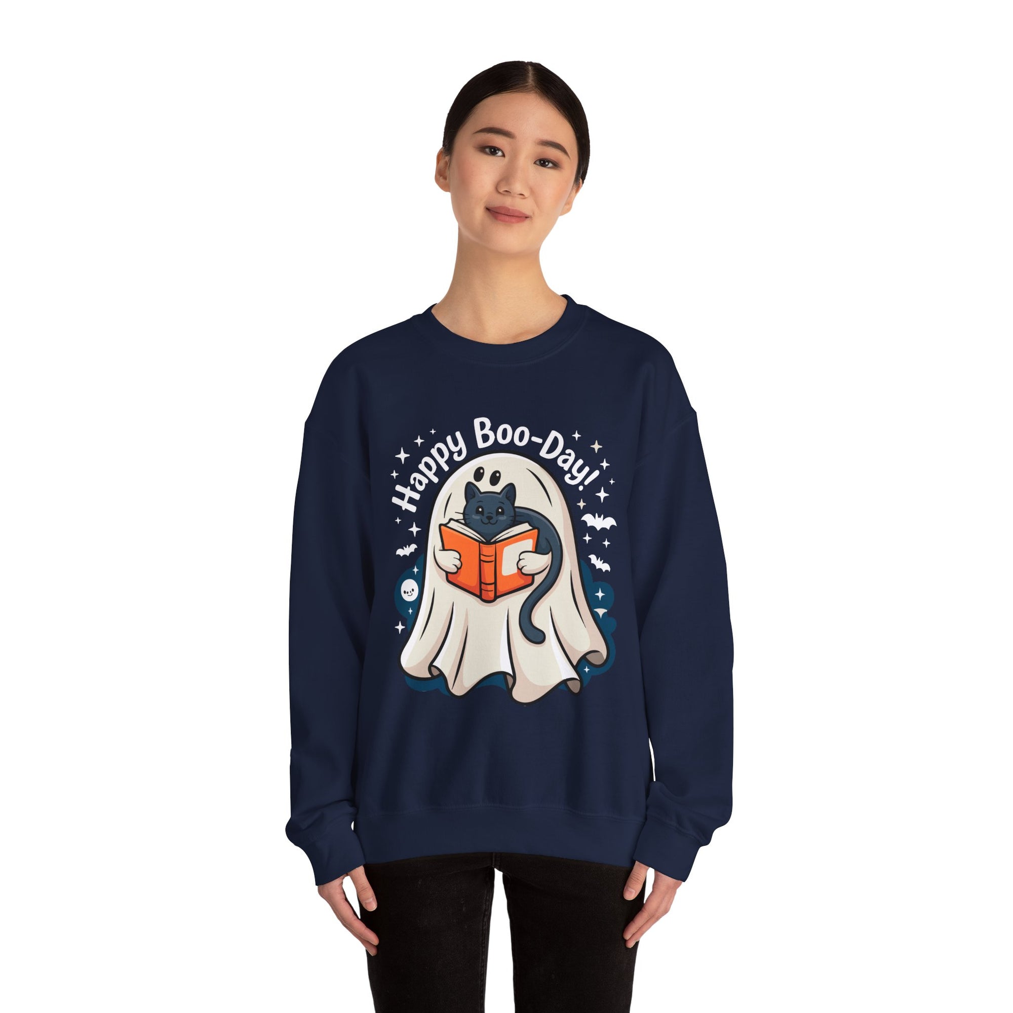 Happy Boo-Day! - Halloween Crewneck Sweatshirt