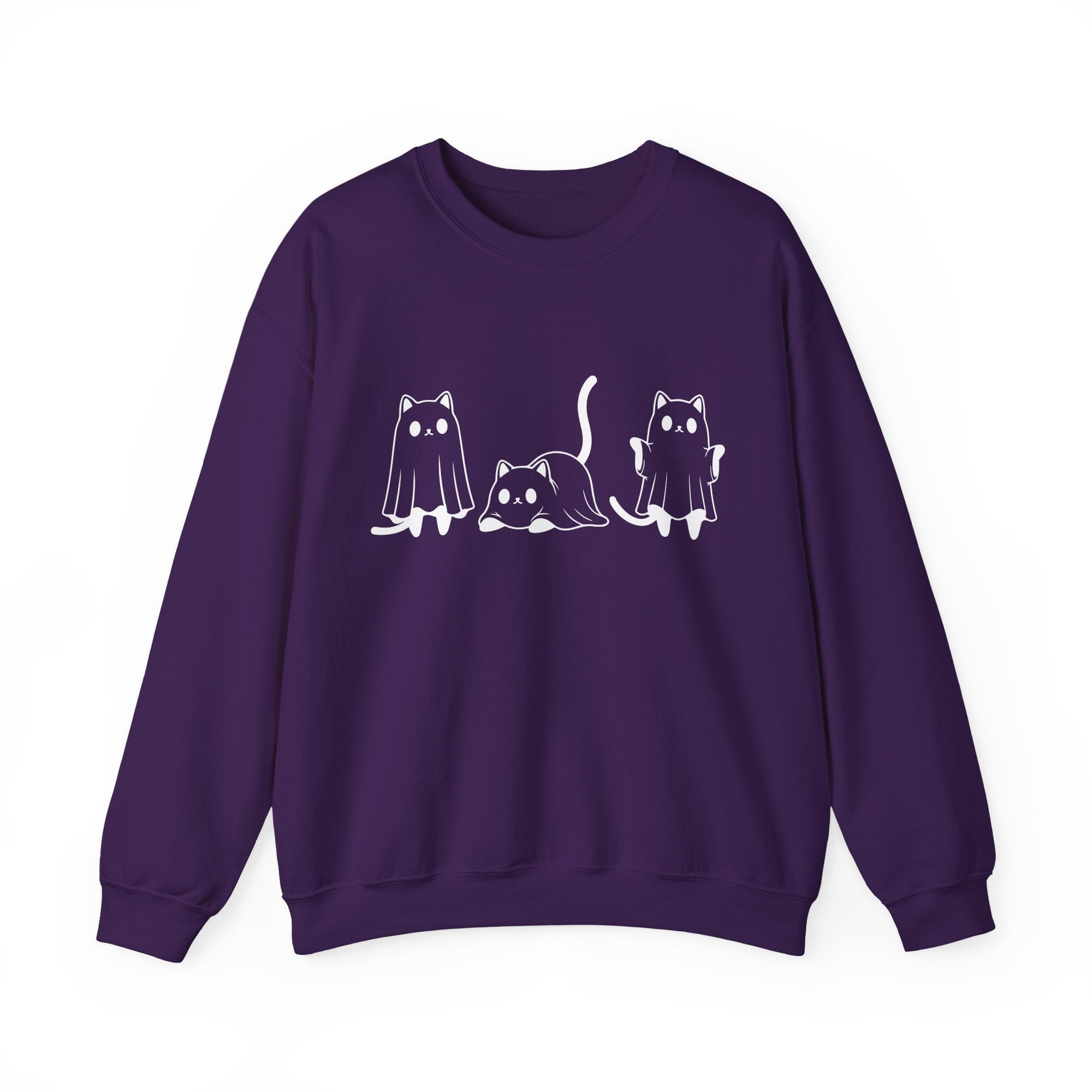 Cat Ghost - Halloween Crewneck Sweatshirt