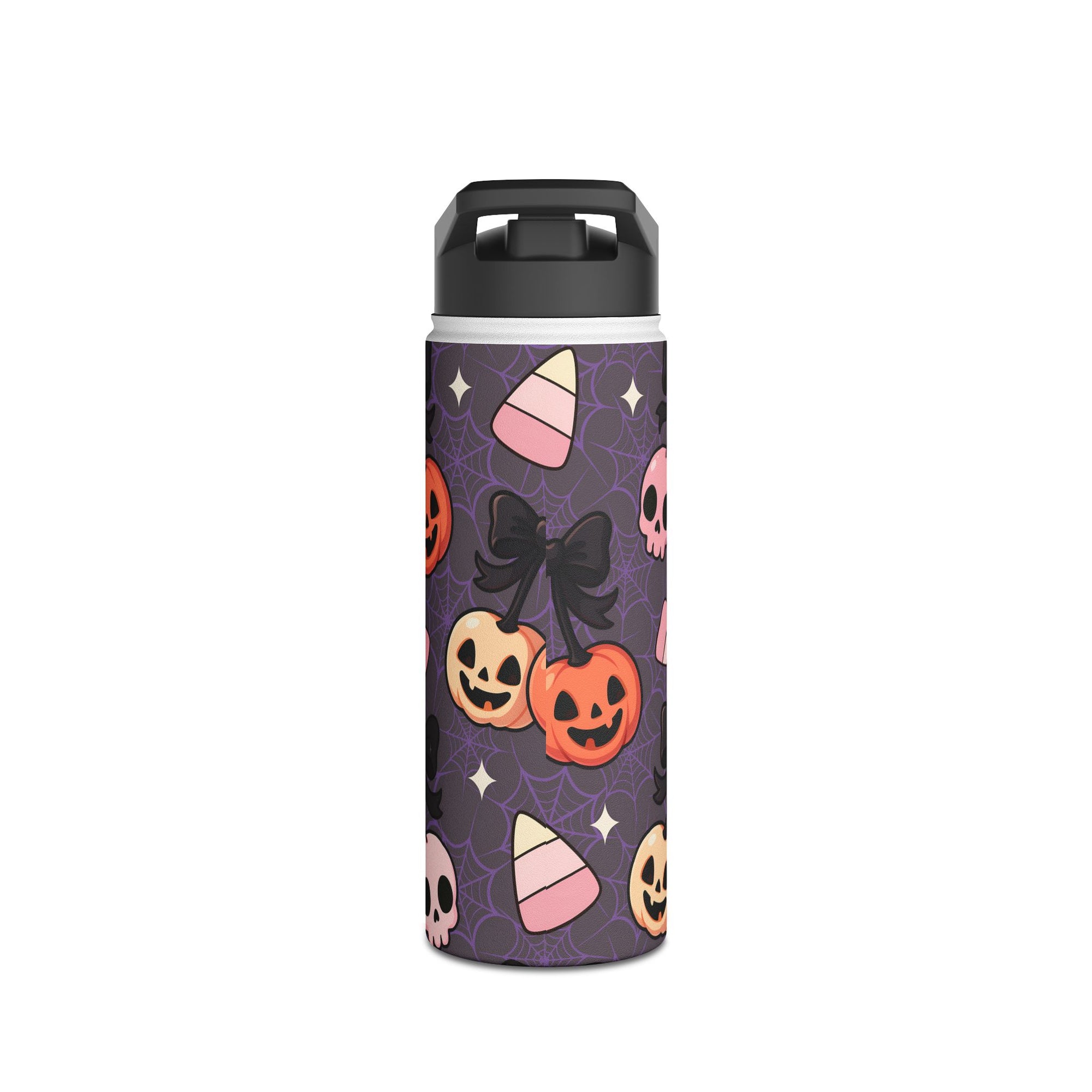 Sweet & Spooky Companions - Halloween Stainless Steel Water Bottle (18oz, 32oz)