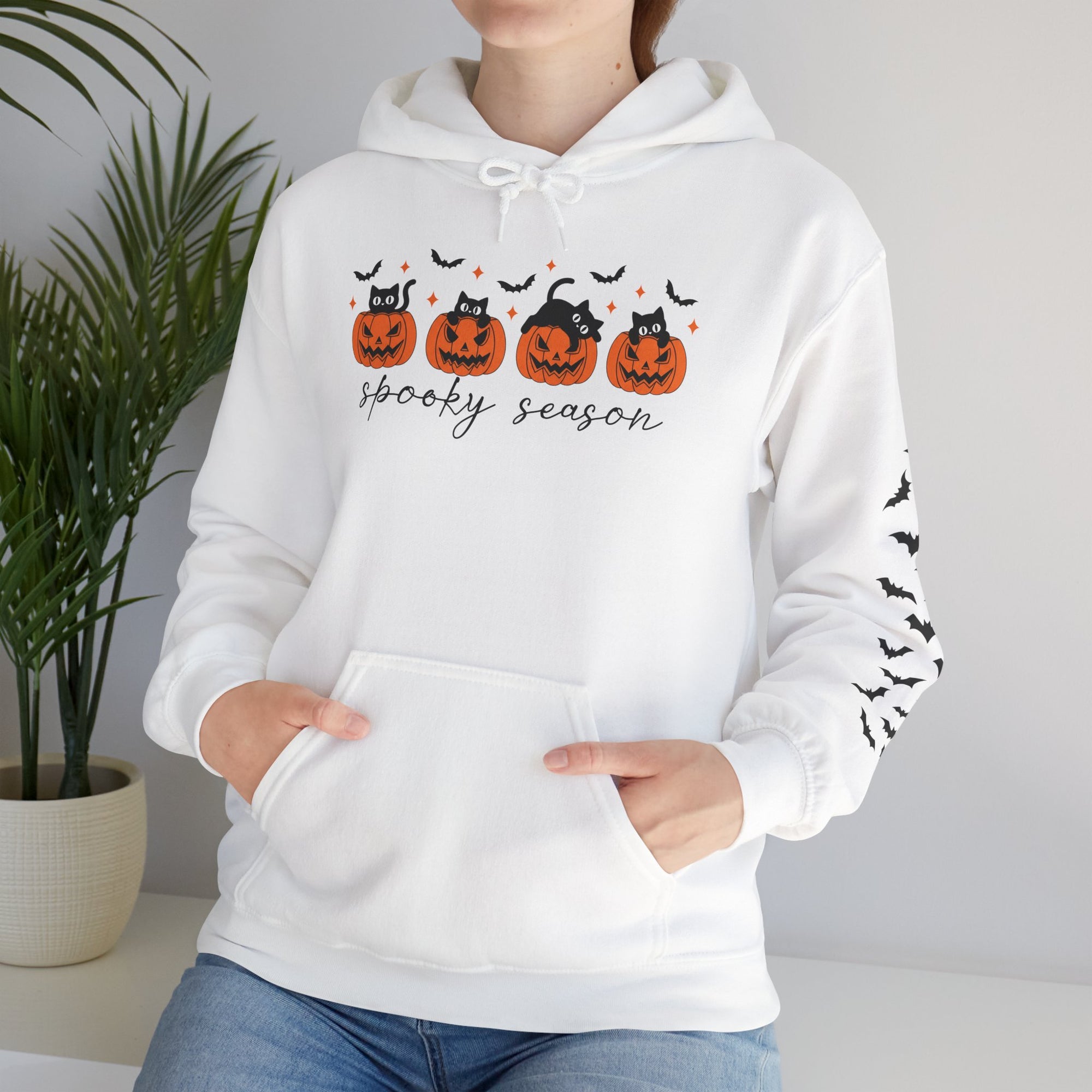SpookyCat Season - Halloween Hooded Sweatshirt